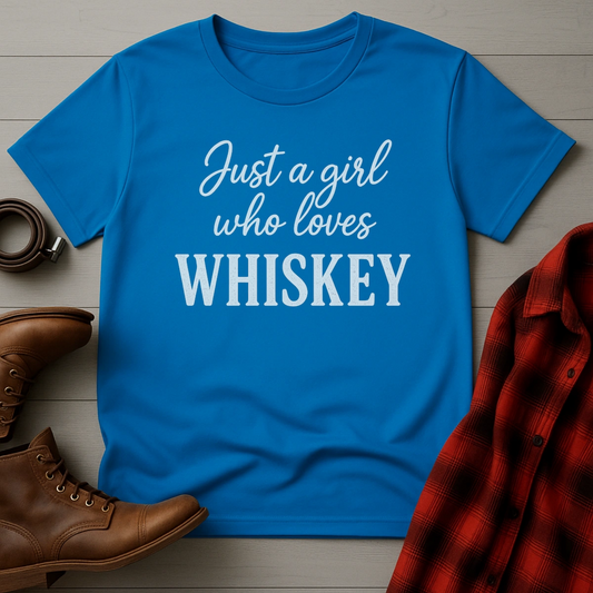 Girl Who Loves Whiskey T-Shirt