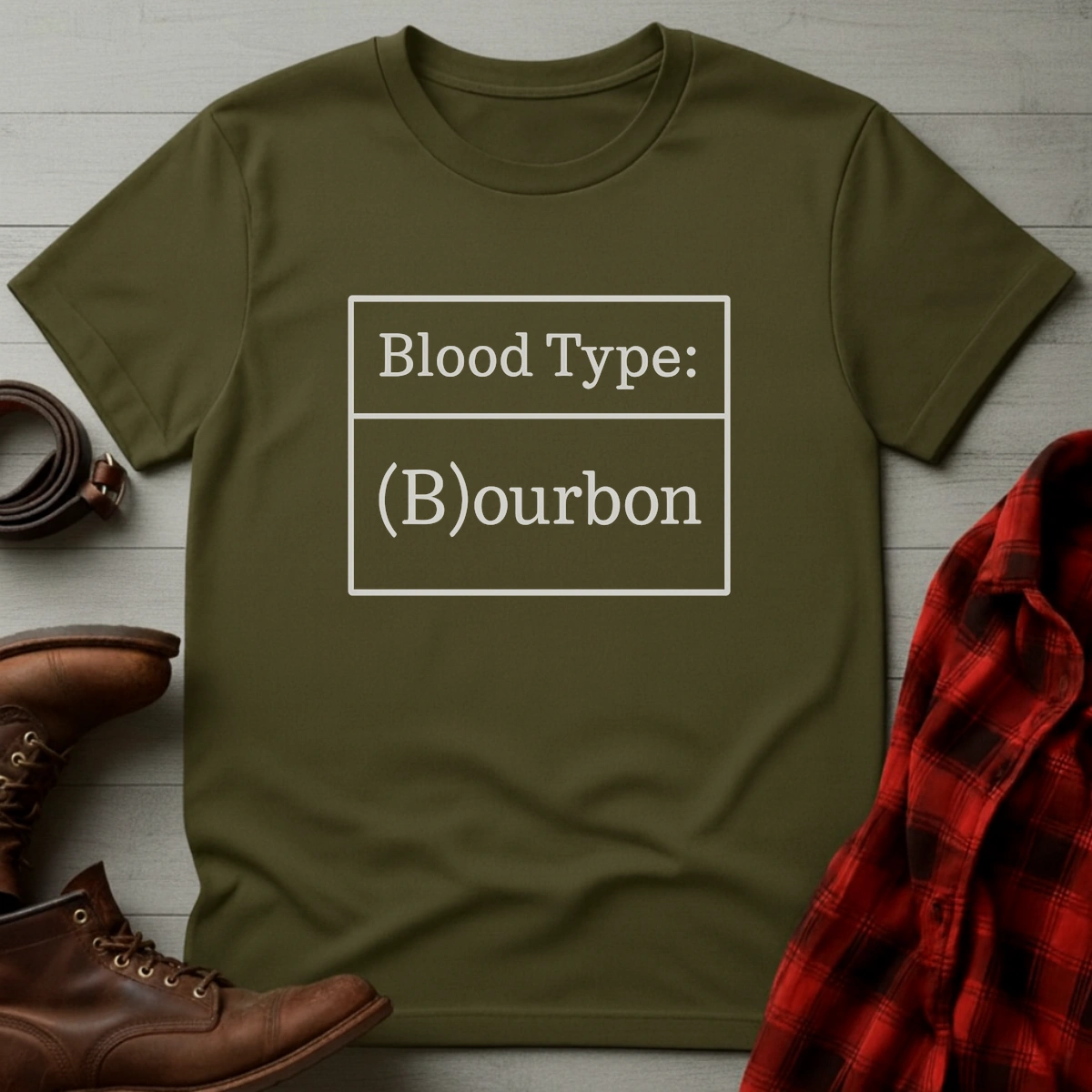 Blood Type Bourbon T-Shirt