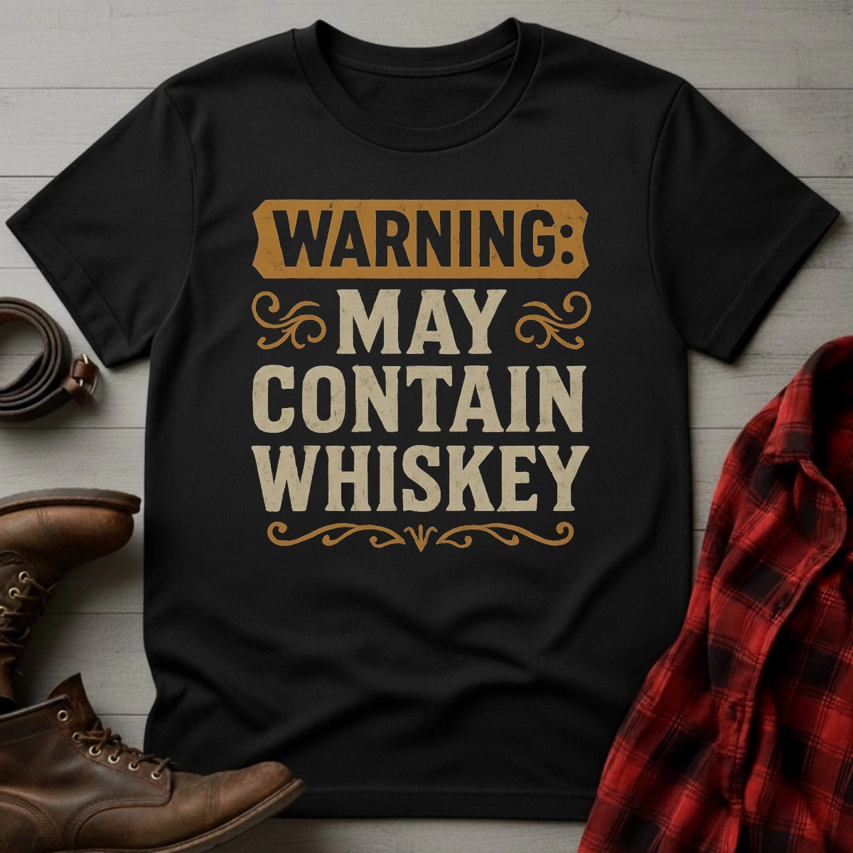 May Contain Whiskey T-Shirt