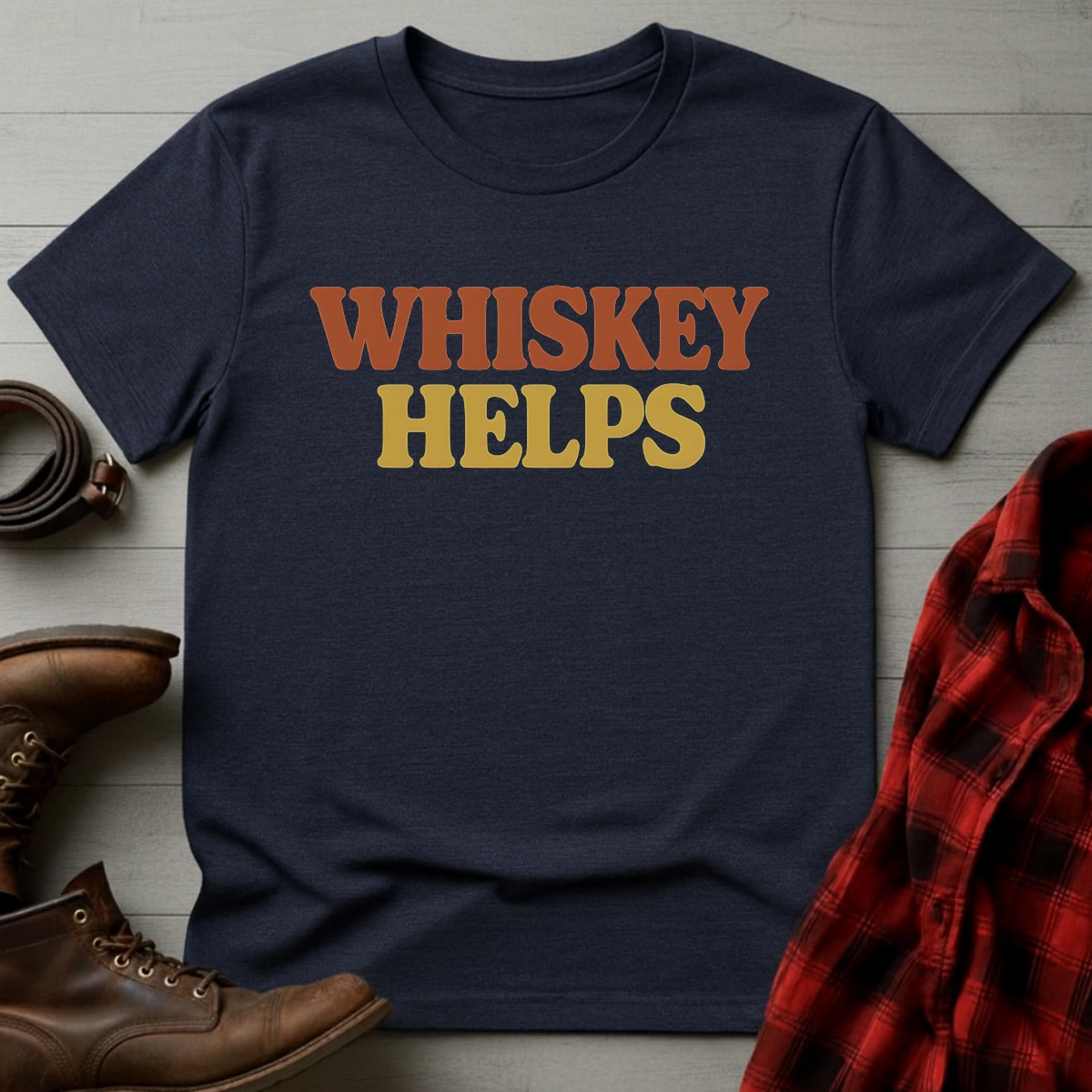 Whiskey Helps T-Shirt