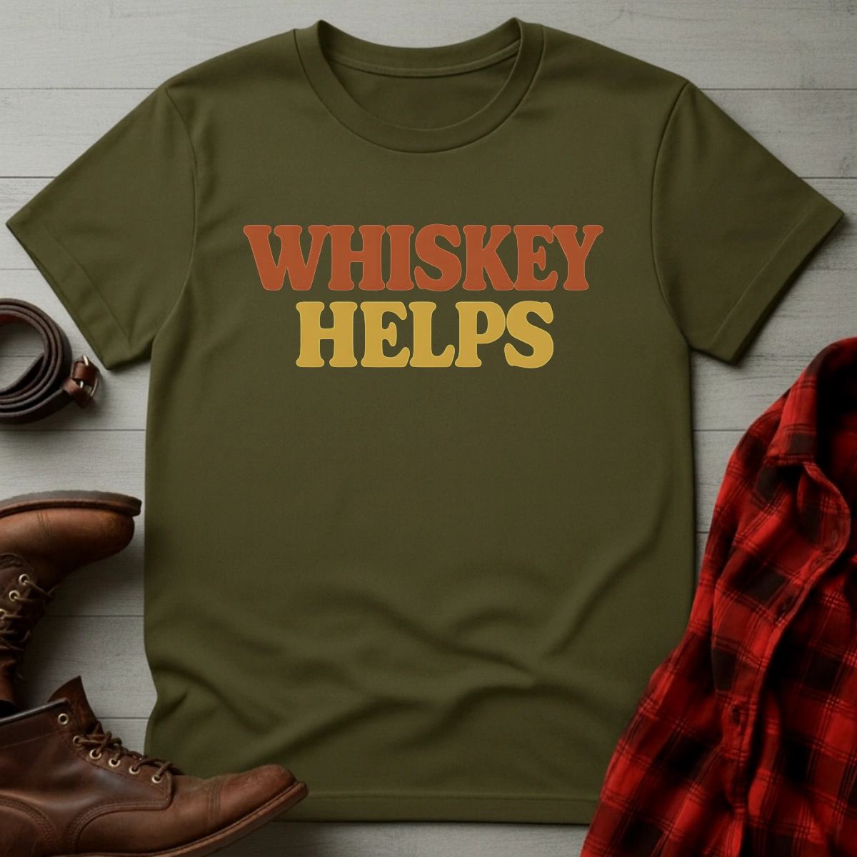 Whiskey Helps T-Shirt