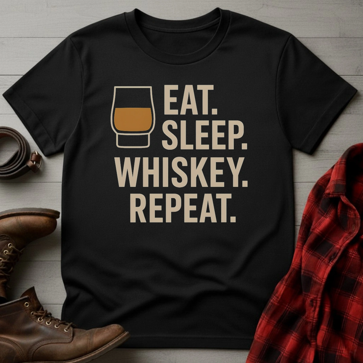 Eat Sleep Whiskey T-Shirt
