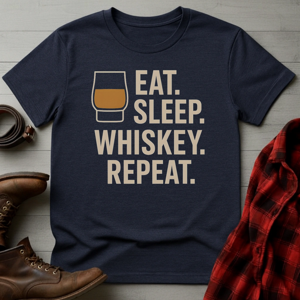 Eat Sleep Whiskey T-Shirt