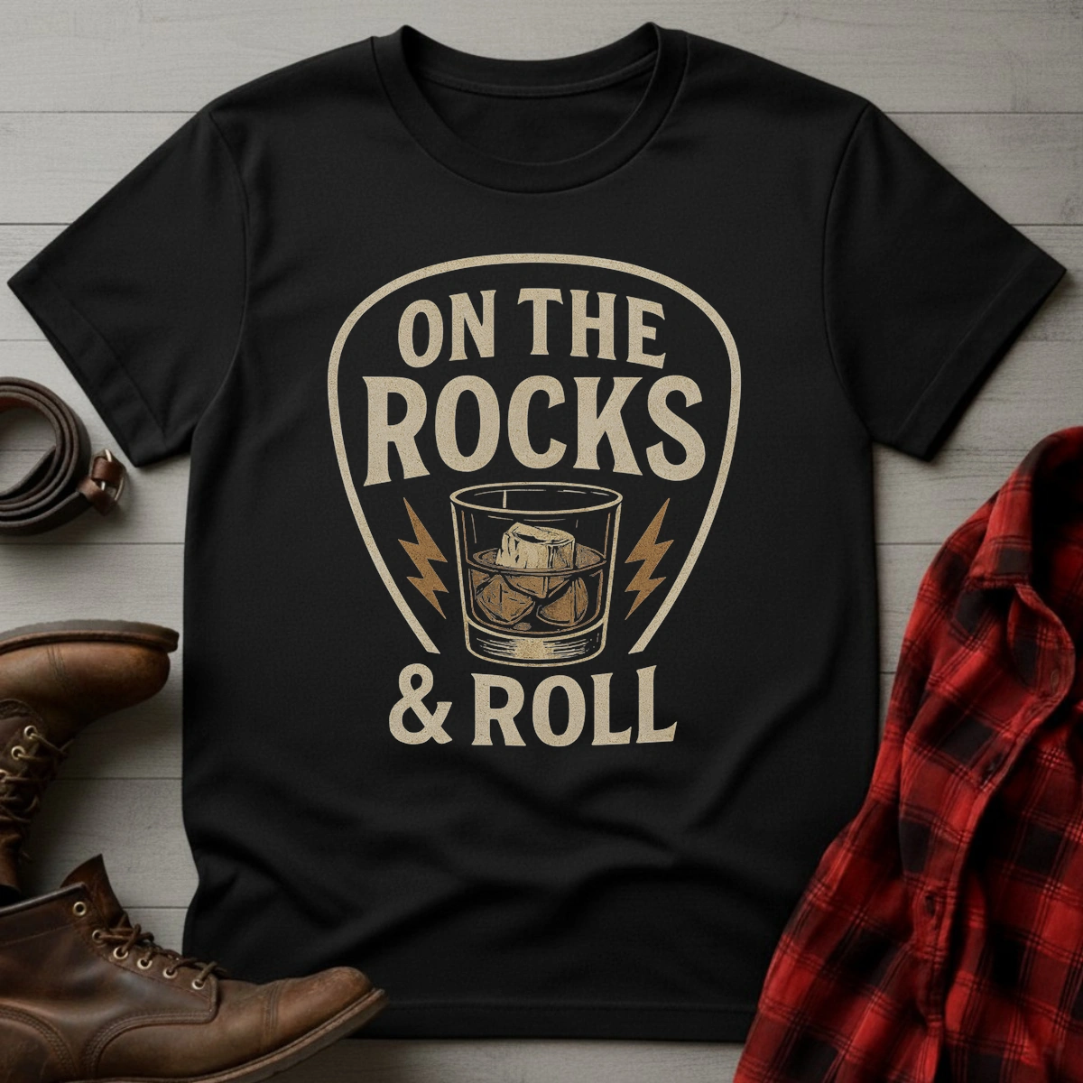 Rocks & Roll Whiskey T-Shirt