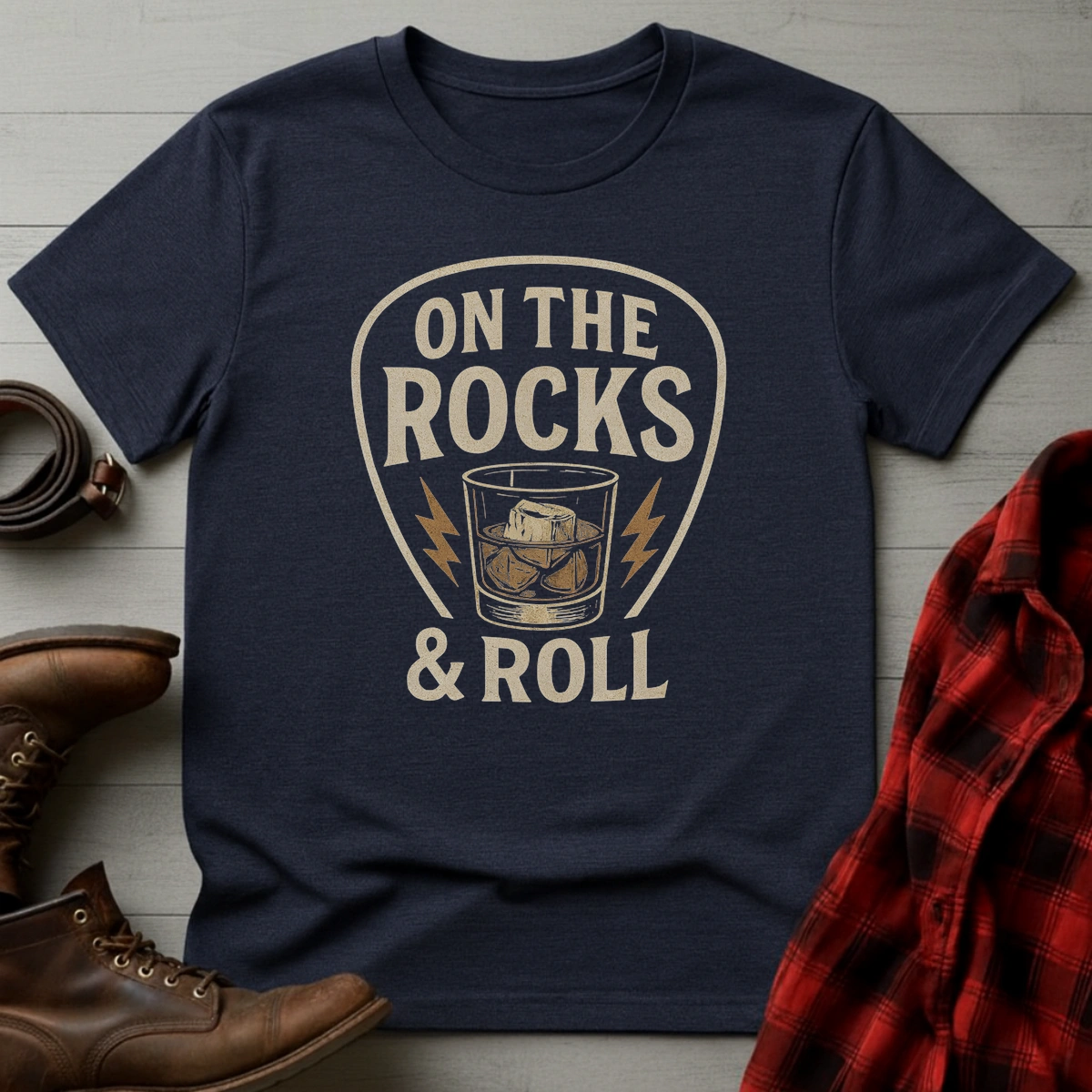 Rocks & Roll Whiskey T-Shirt