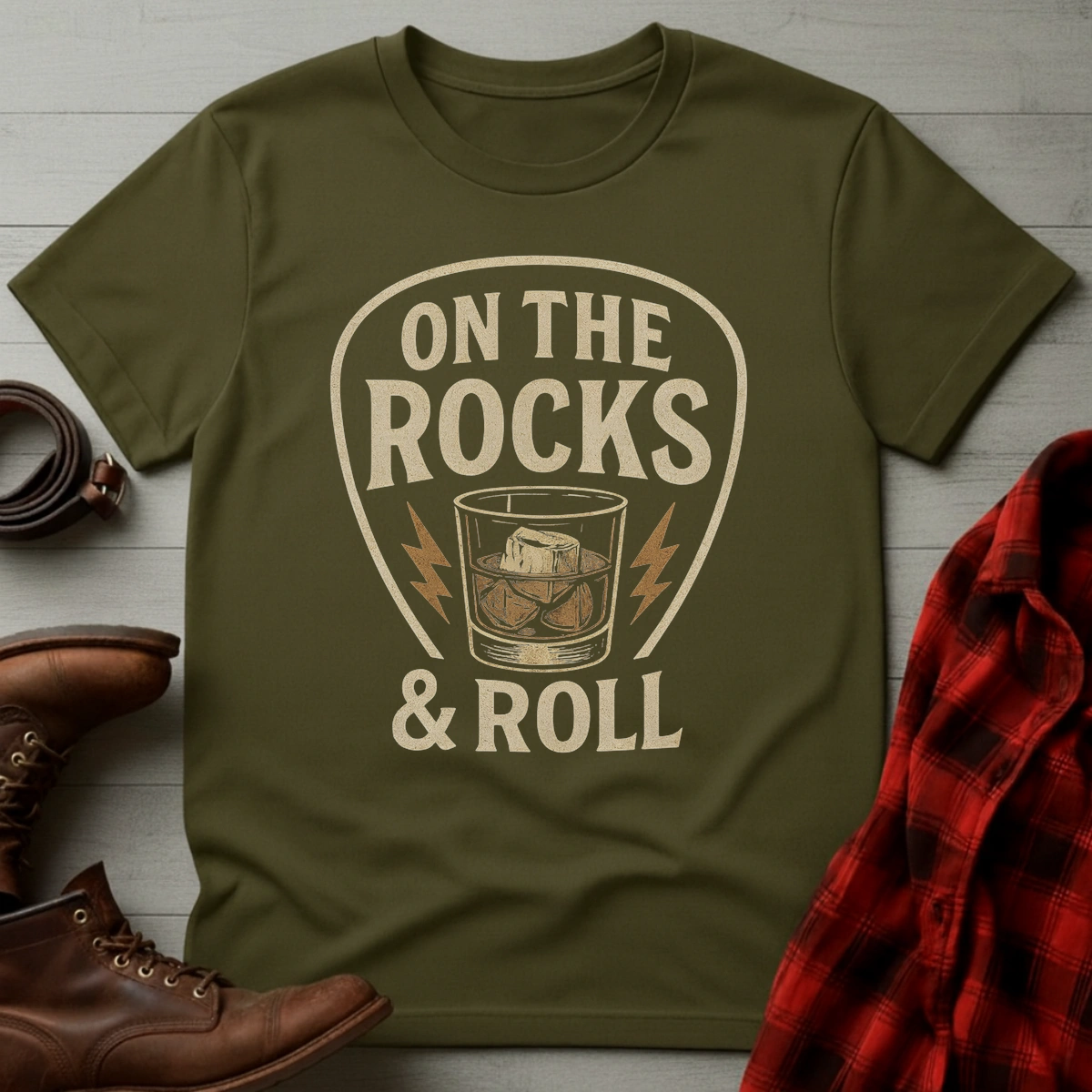Rocks & Roll Whiskey T-Shirt