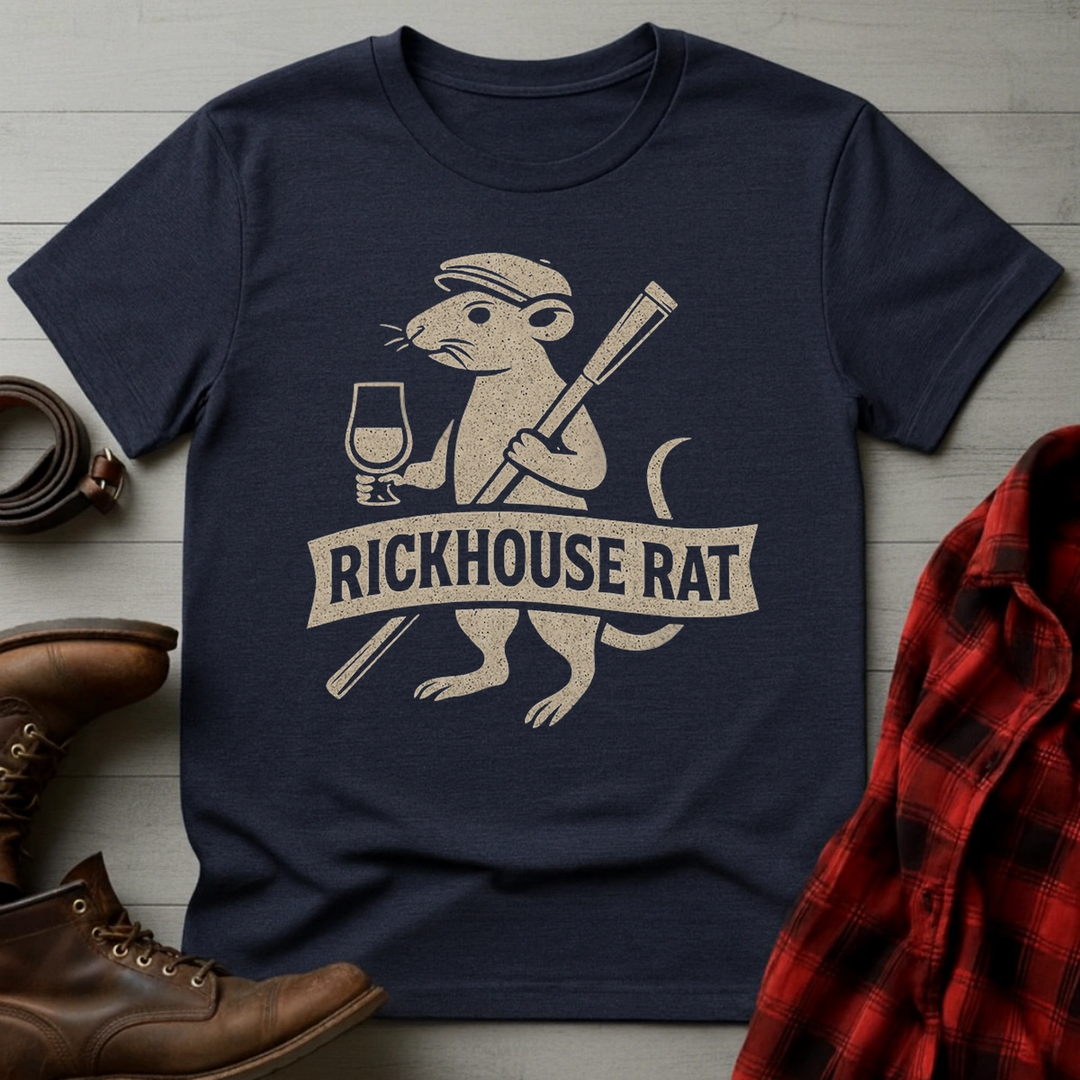 Whiskey Rickhouse Rat T-Shirt