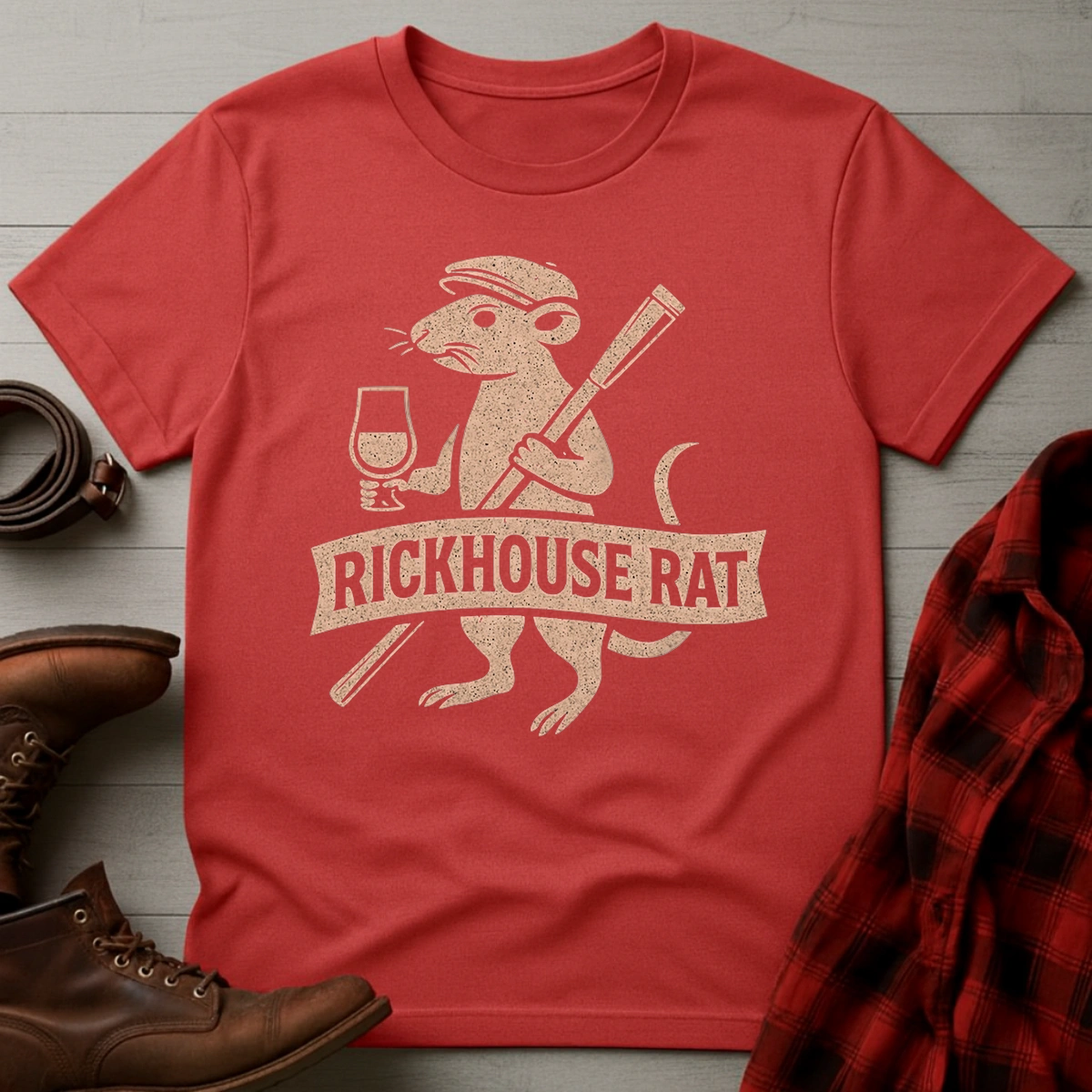 Whiskey Rickhouse Rat T-Shirt
