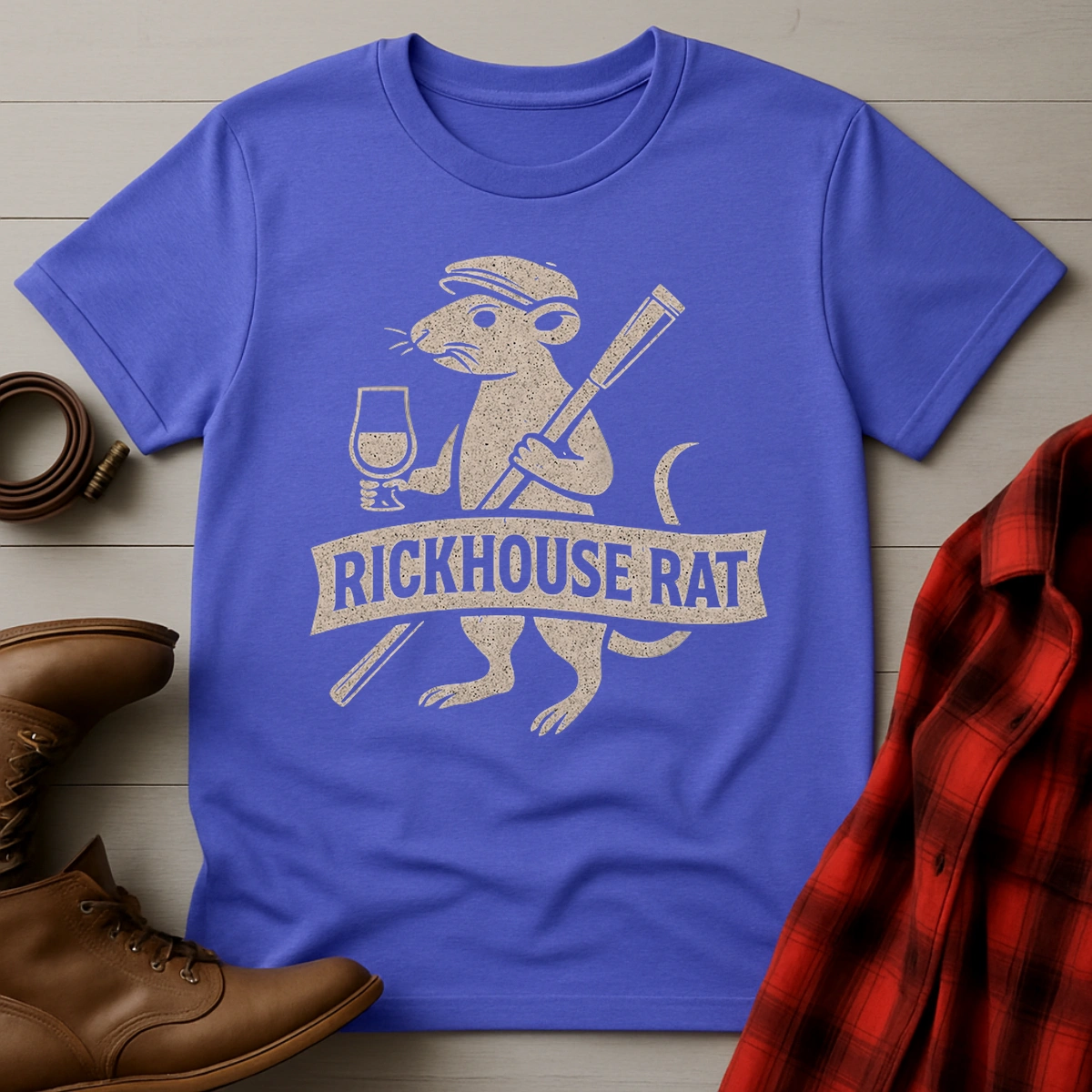 Whiskey Rickhouse Rat T-Shirt