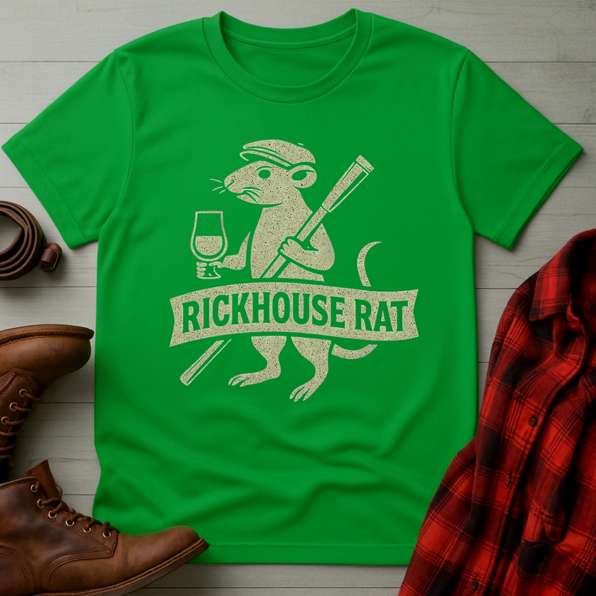 Whiskey Rickhouse Rat T-Shirt