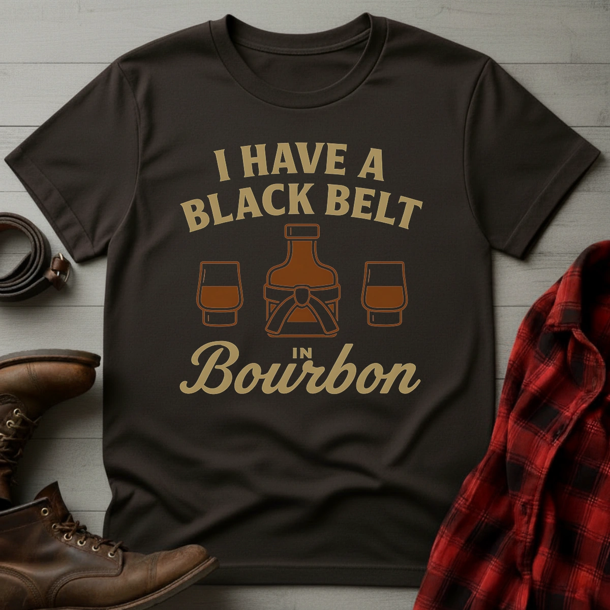 Bourbon Black Belt T-Shirt