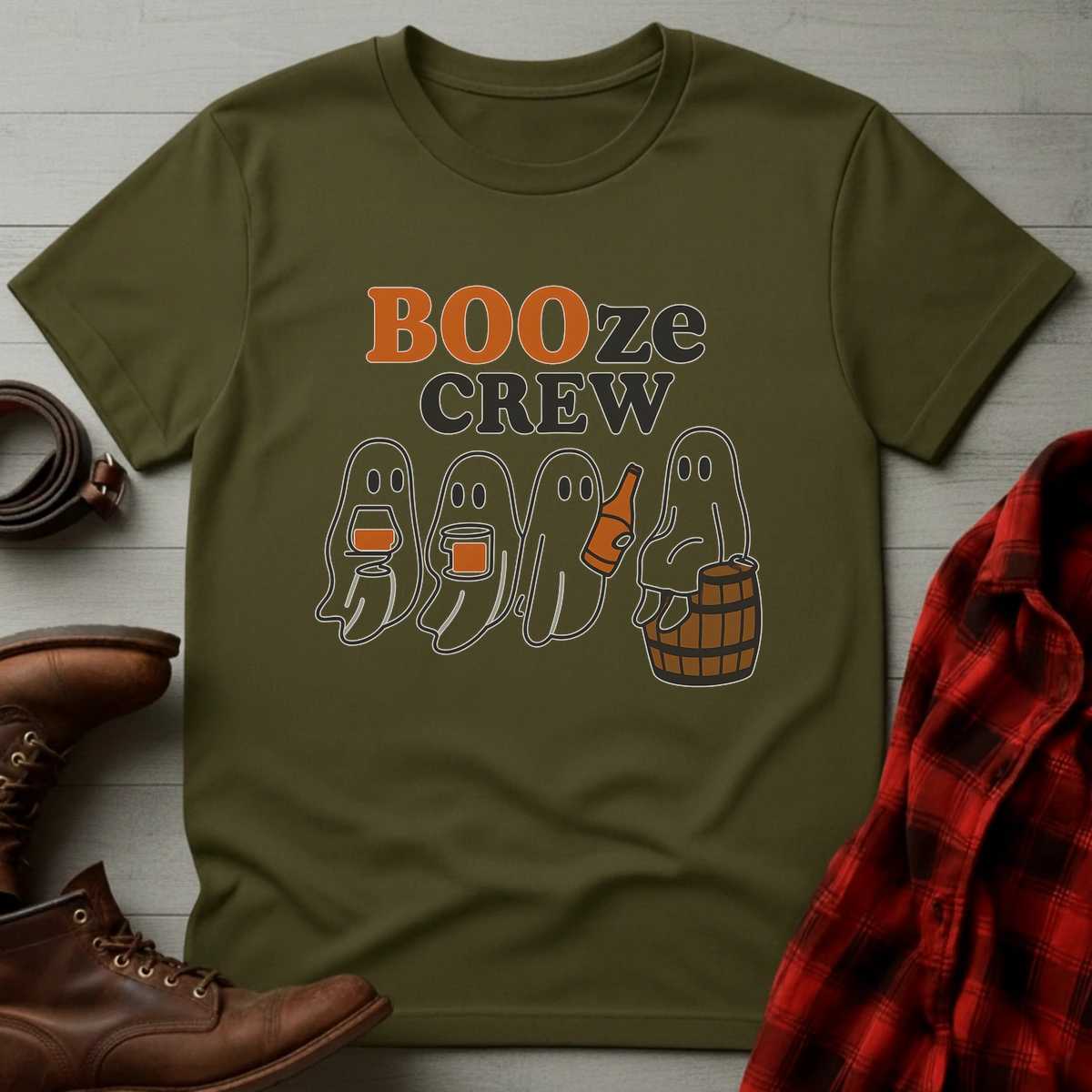 Whiskey Ghosts Halloween T-Shirt