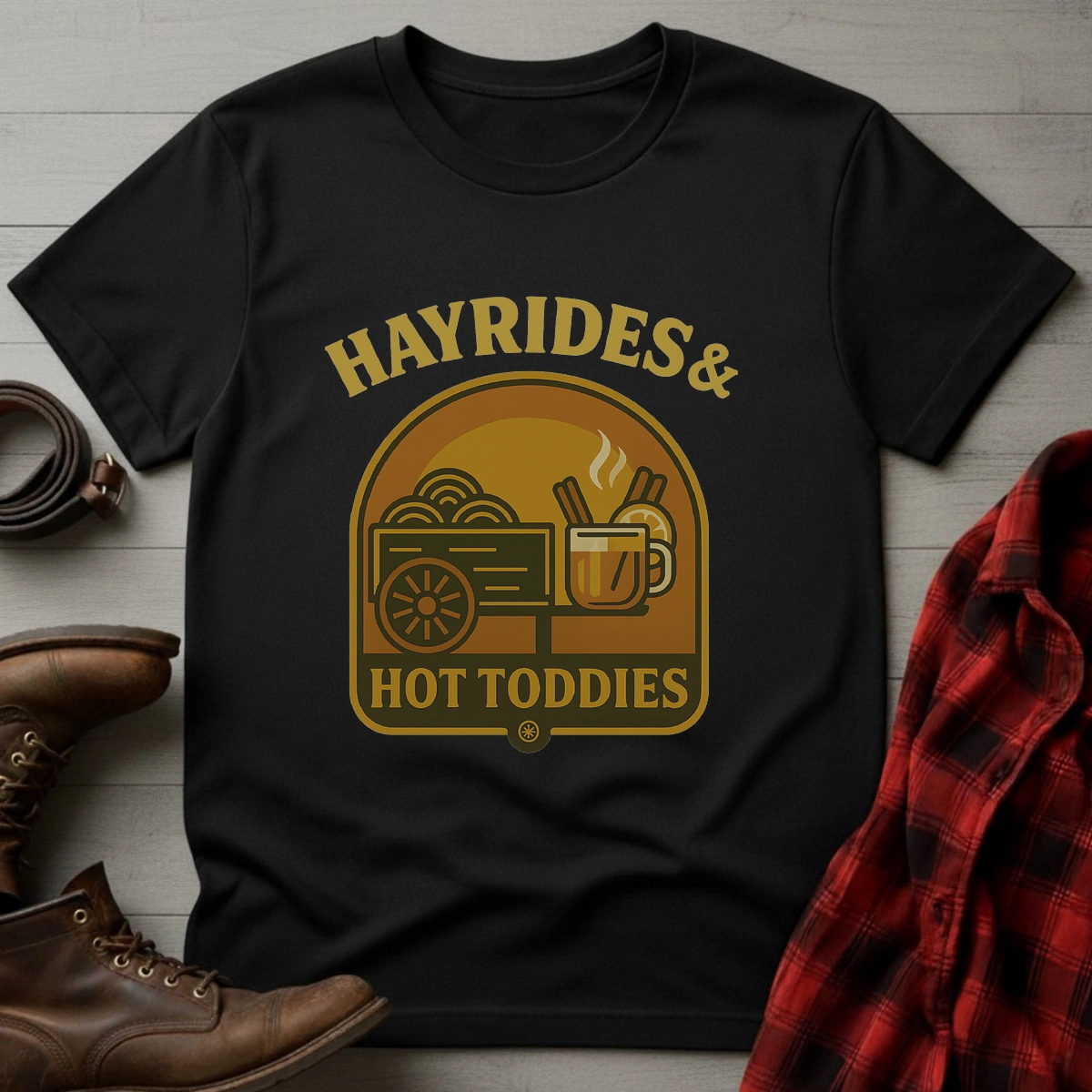 Hayrides and Whiskey T-Shirt