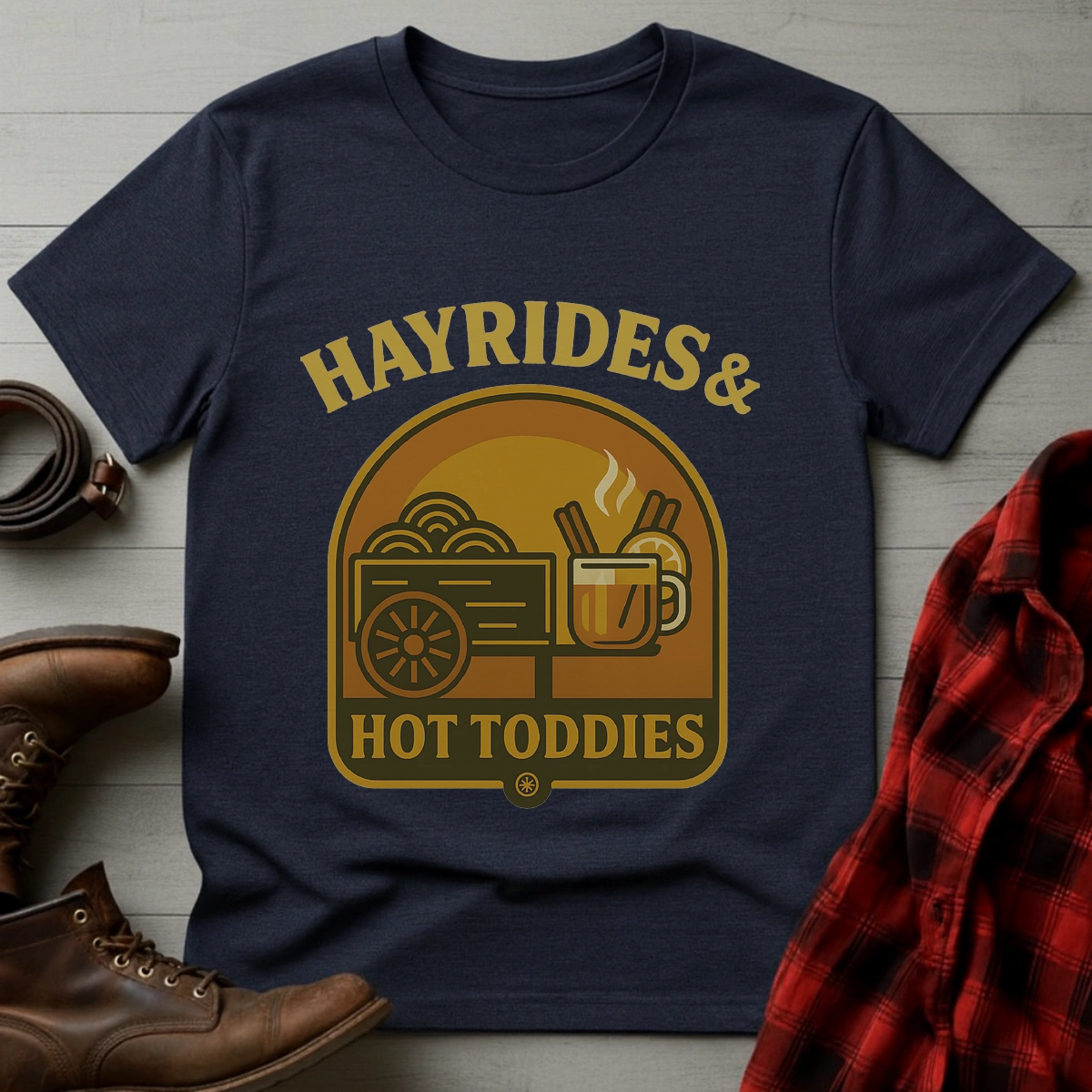 Hayrides and Whiskey T-Shirt