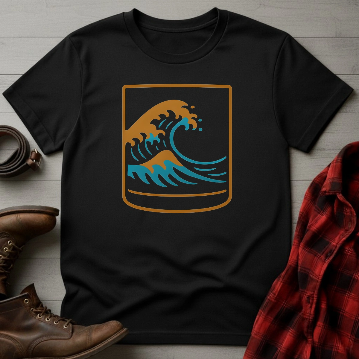 Whisky Japanese Wave T-Shirt
