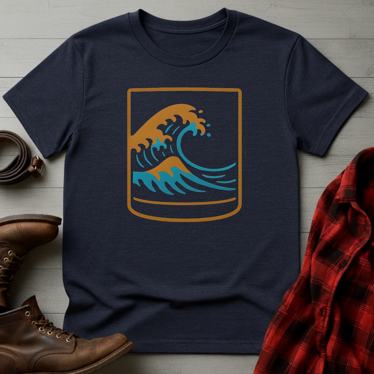Whisky Japanese Wave T-Shirt