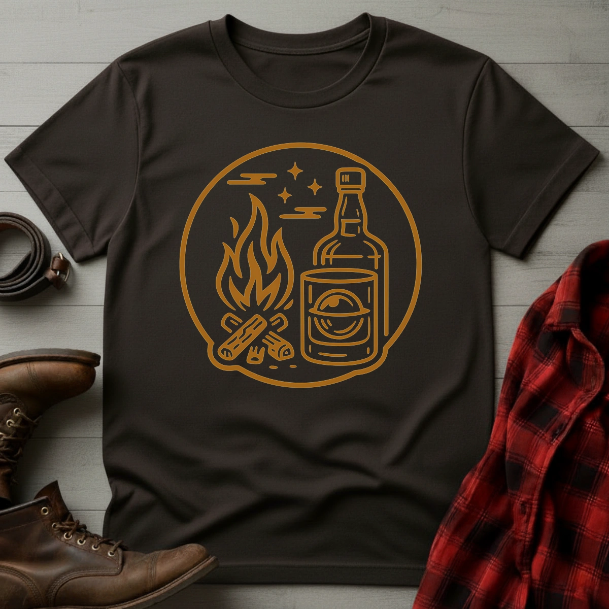Campfire Whiskey T-Shirt