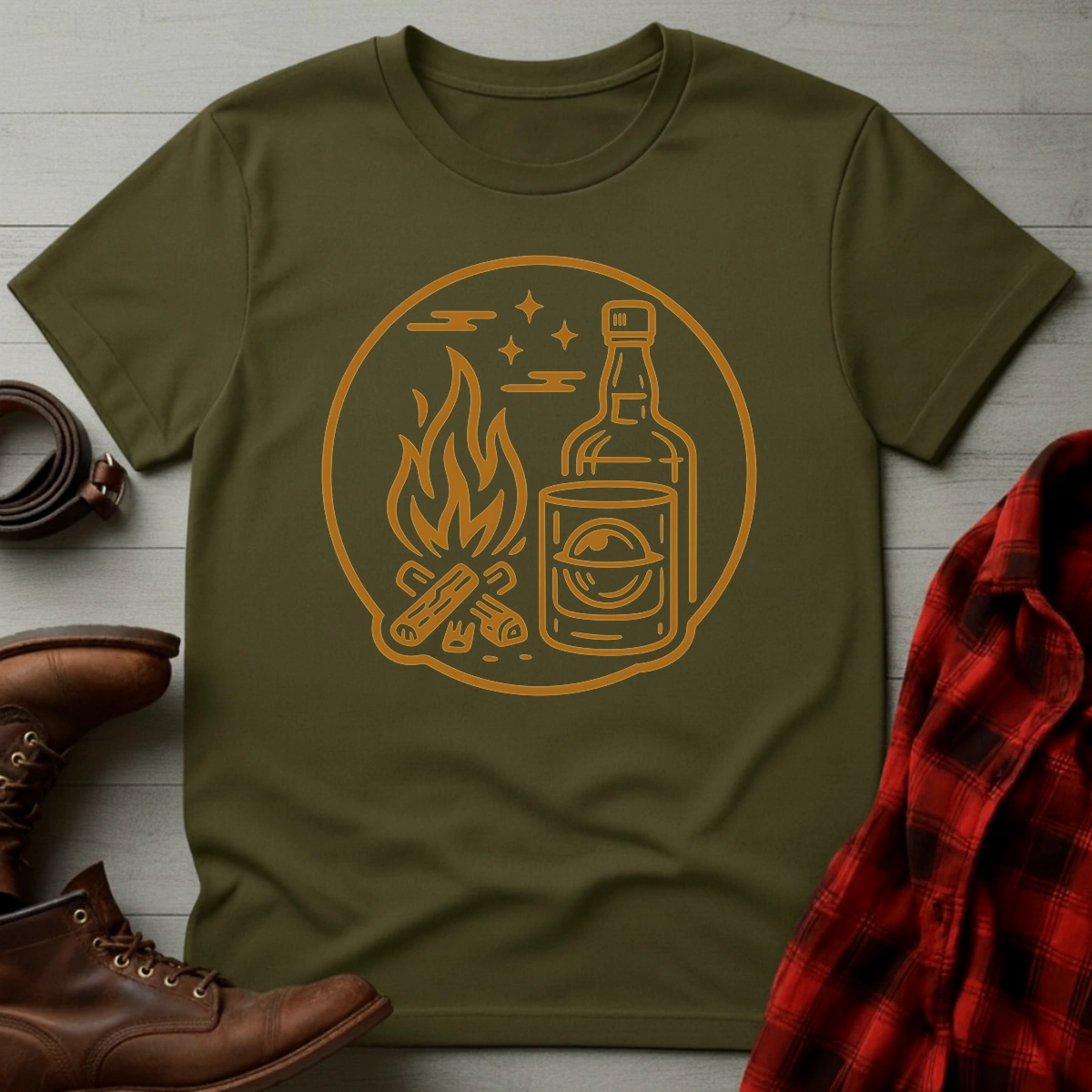 Campfire Whiskey T-Shirt