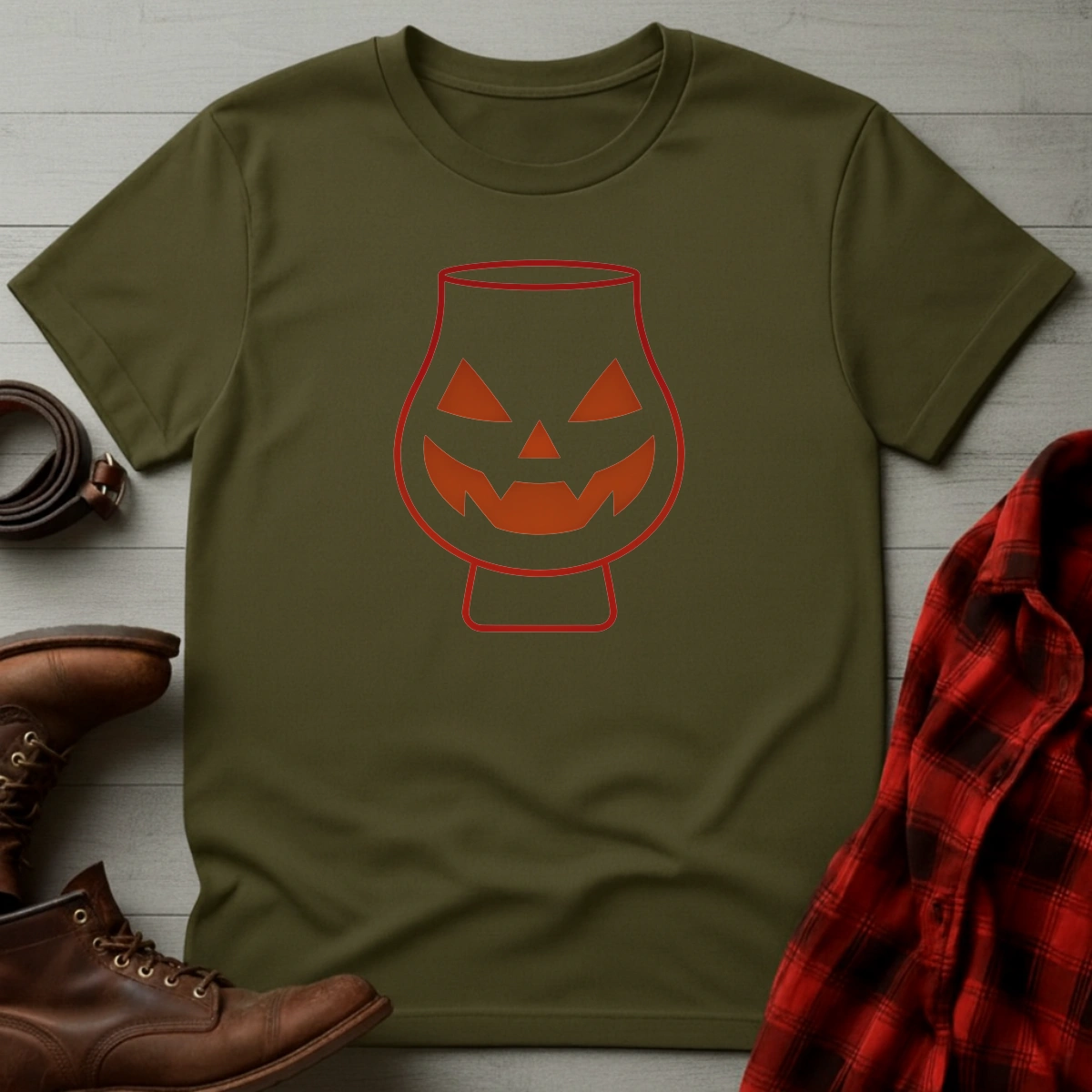 Whiskey Tumbler Halloween T-Shirt