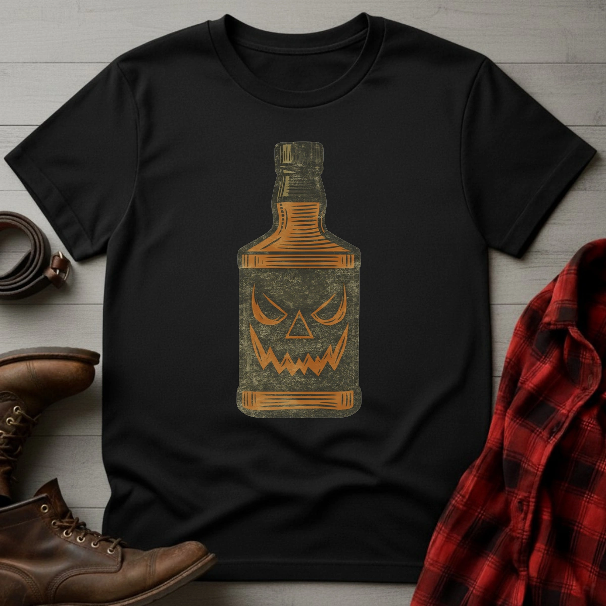 Whiskey Bottle Halloween T-Shirt