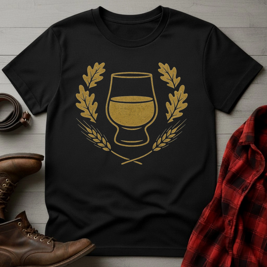 Whiskey Tumbler Wreath T-Shirt