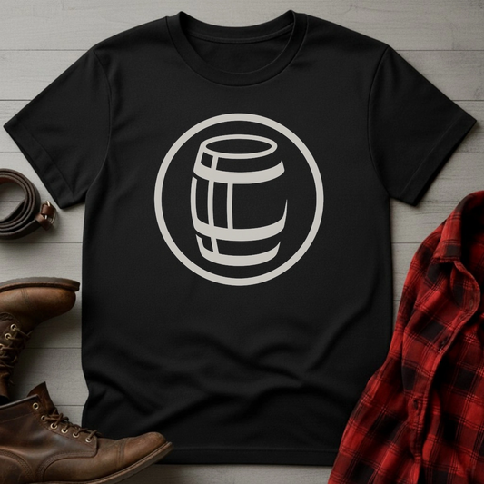 Minimalist Whiskey Barrel T-Shirt