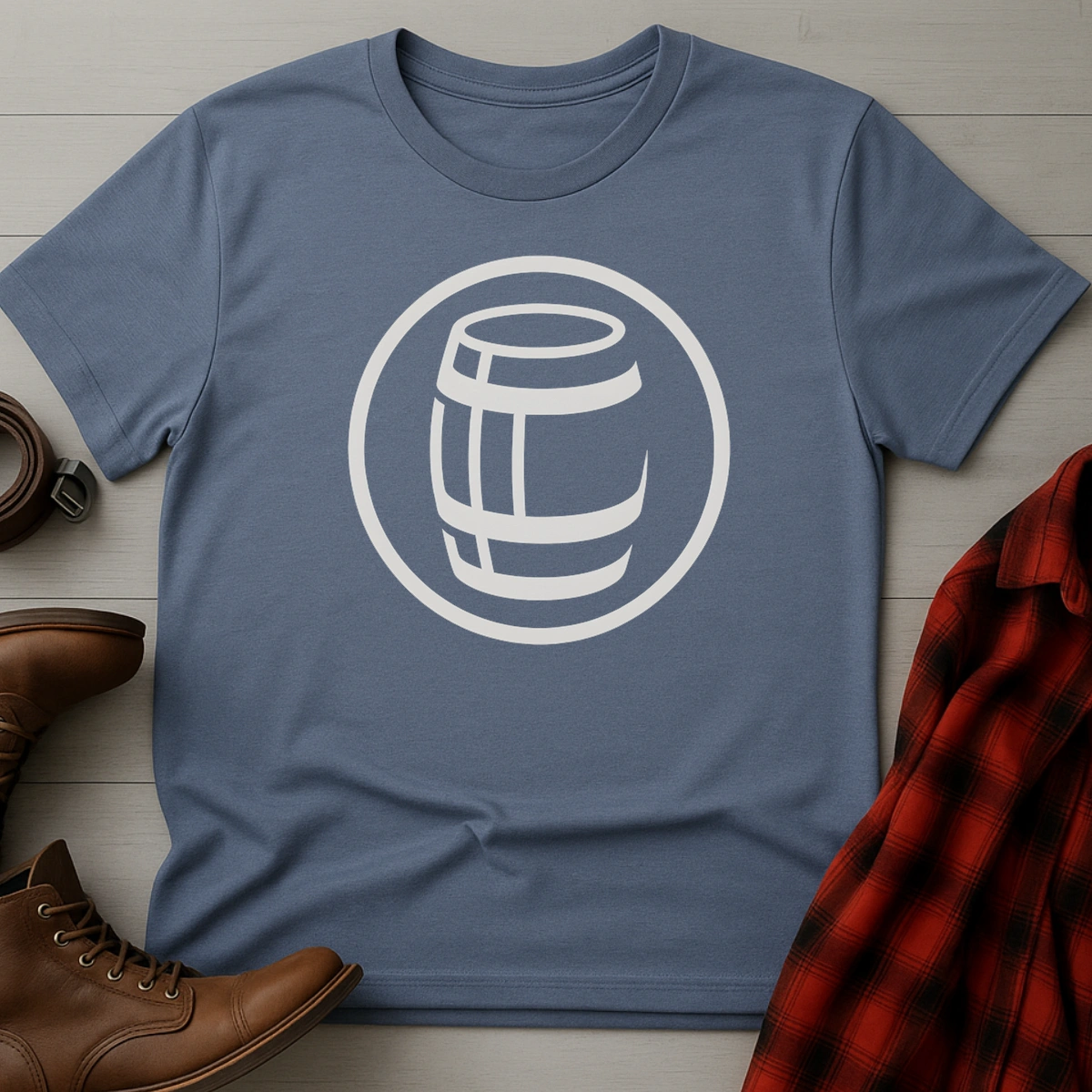 Minimalist Whiskey Barrel T-Shirt