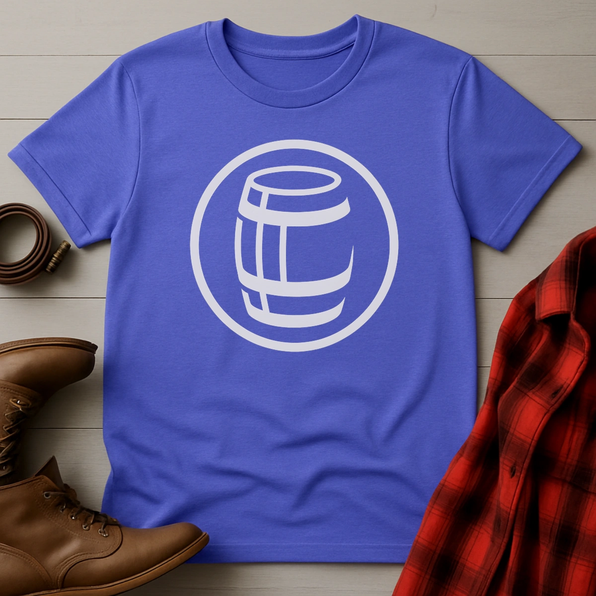 Minimalist Whiskey Barrel T-Shirt