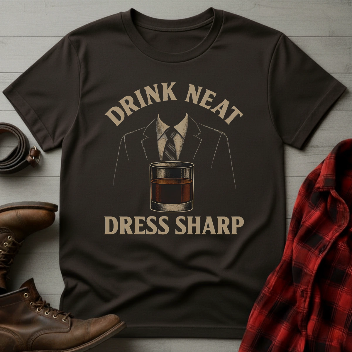 Whiskey Neat & Sharp T-Shirt