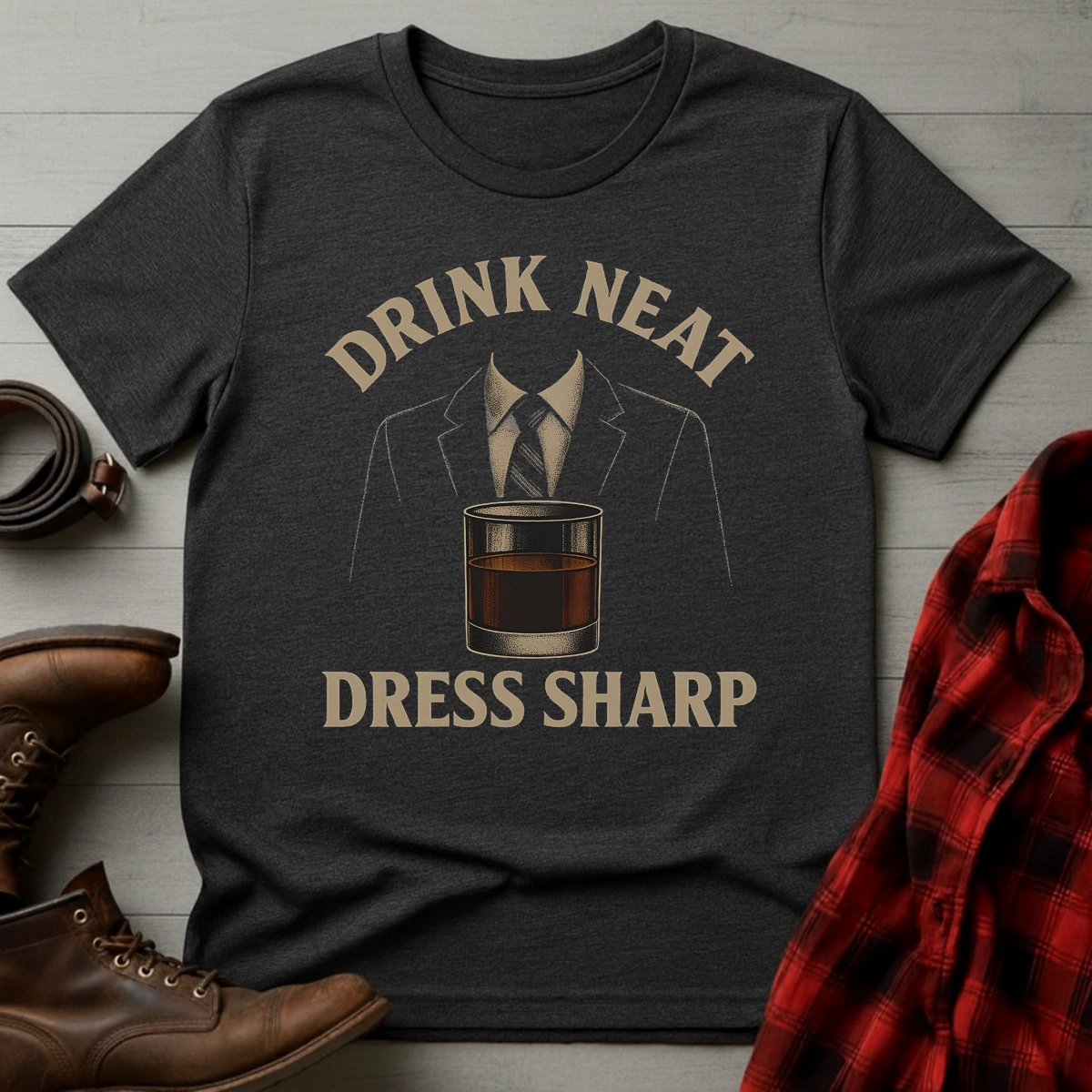 Whiskey Neat & Sharp T-Shirt