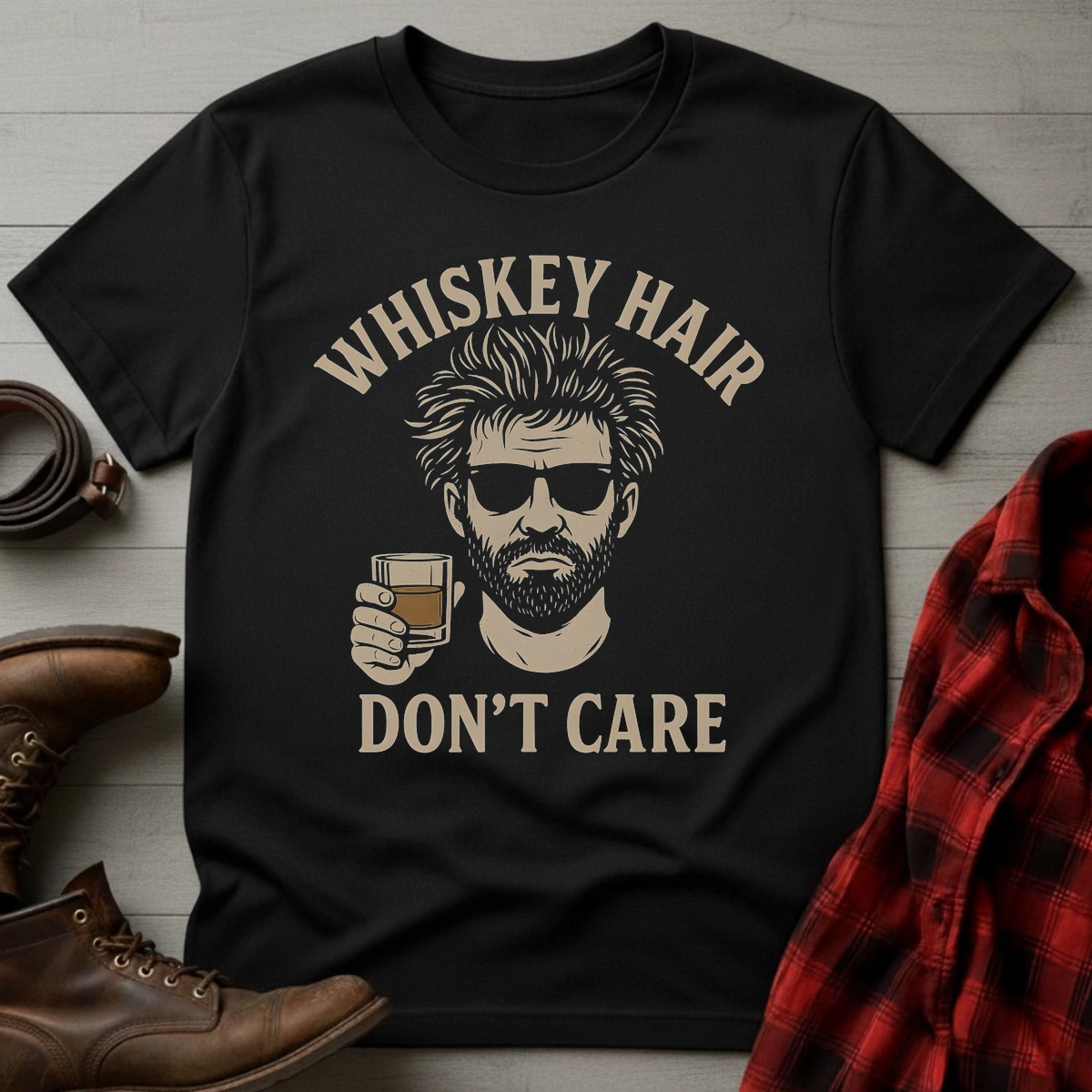 His Whiskey Hair T-Shirt