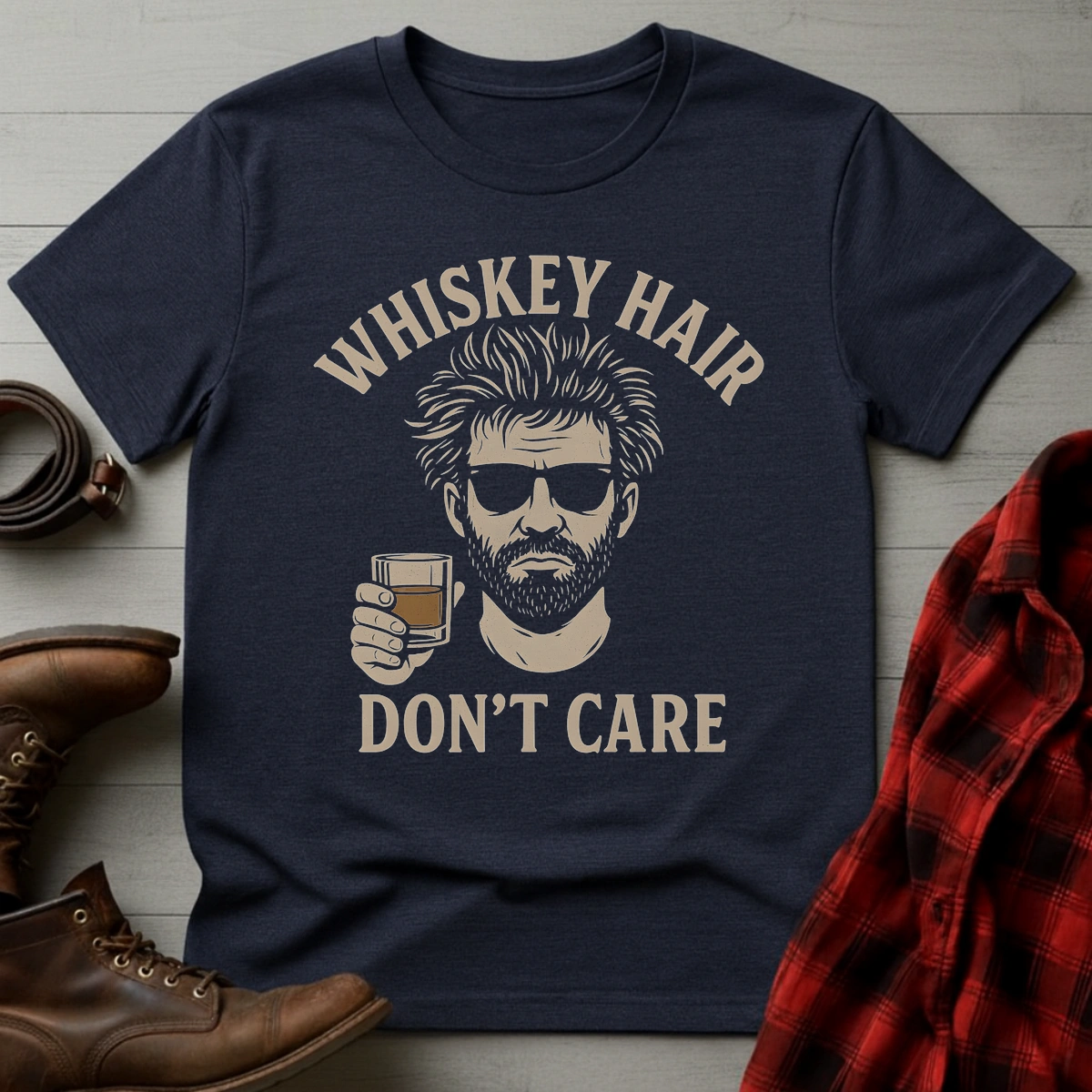 His Whiskey Hair T-Shirt