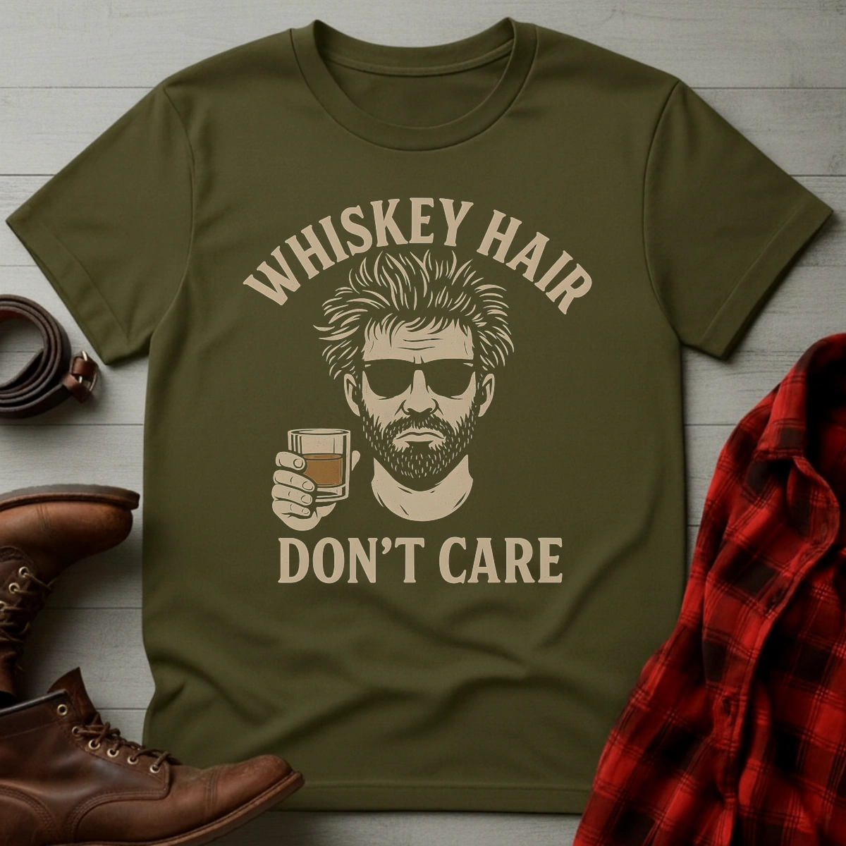 His Whiskey Hair T-Shirt