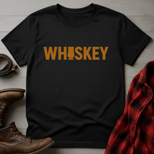 Whiskey Typography T-Shirt