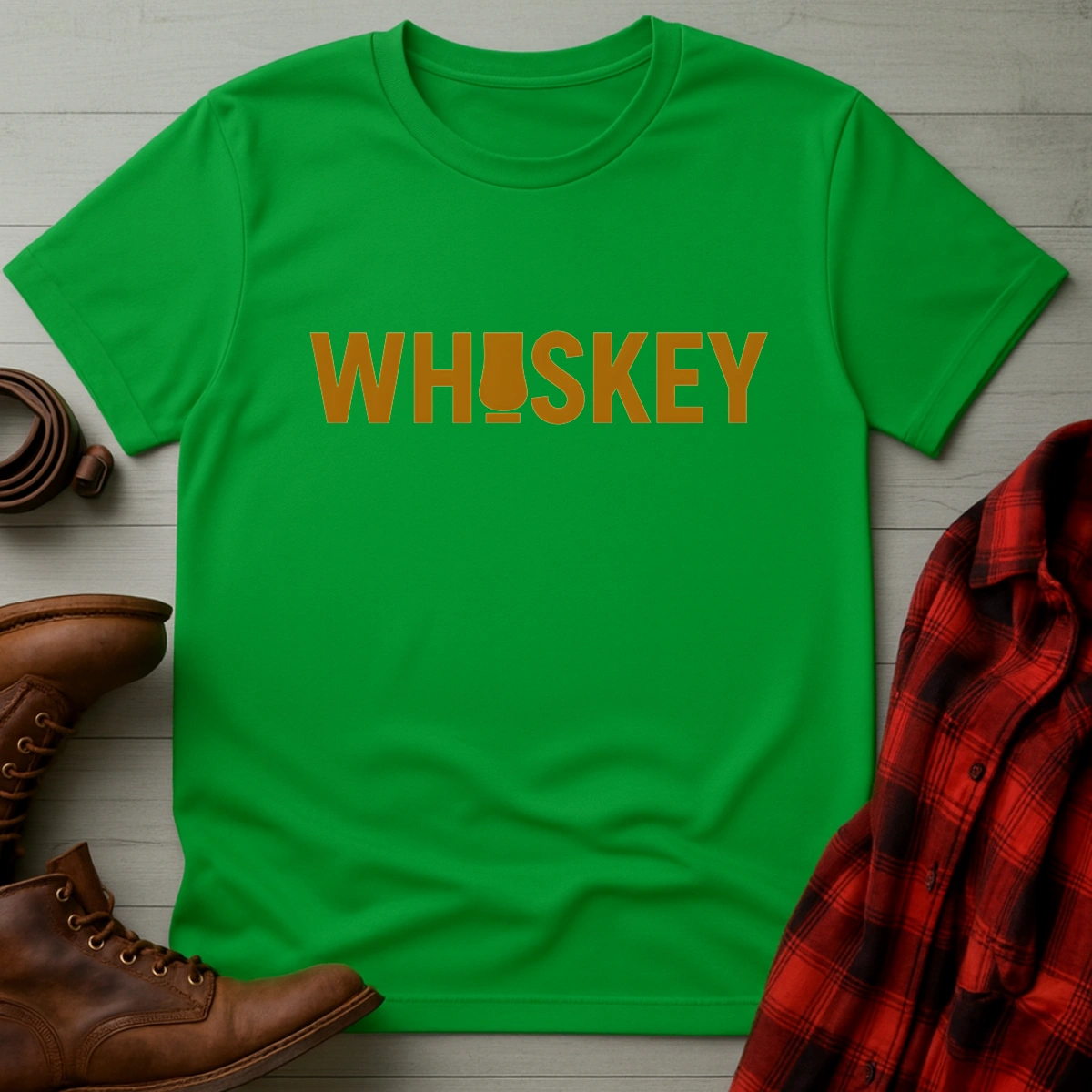 Whiskey Typography T-Shirt