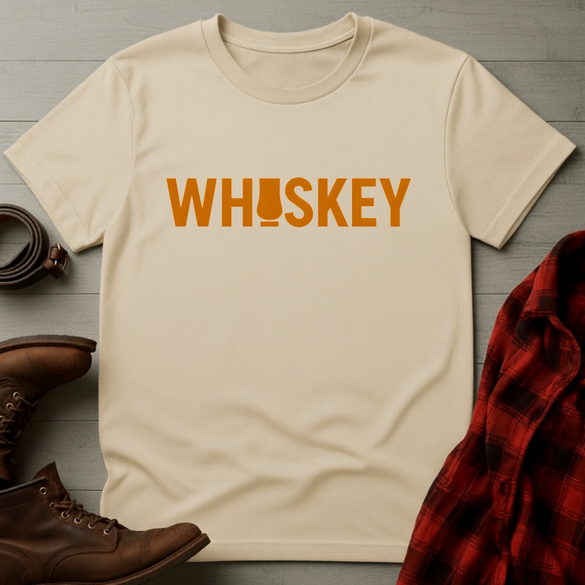 Whiskey Typography T-Shirt