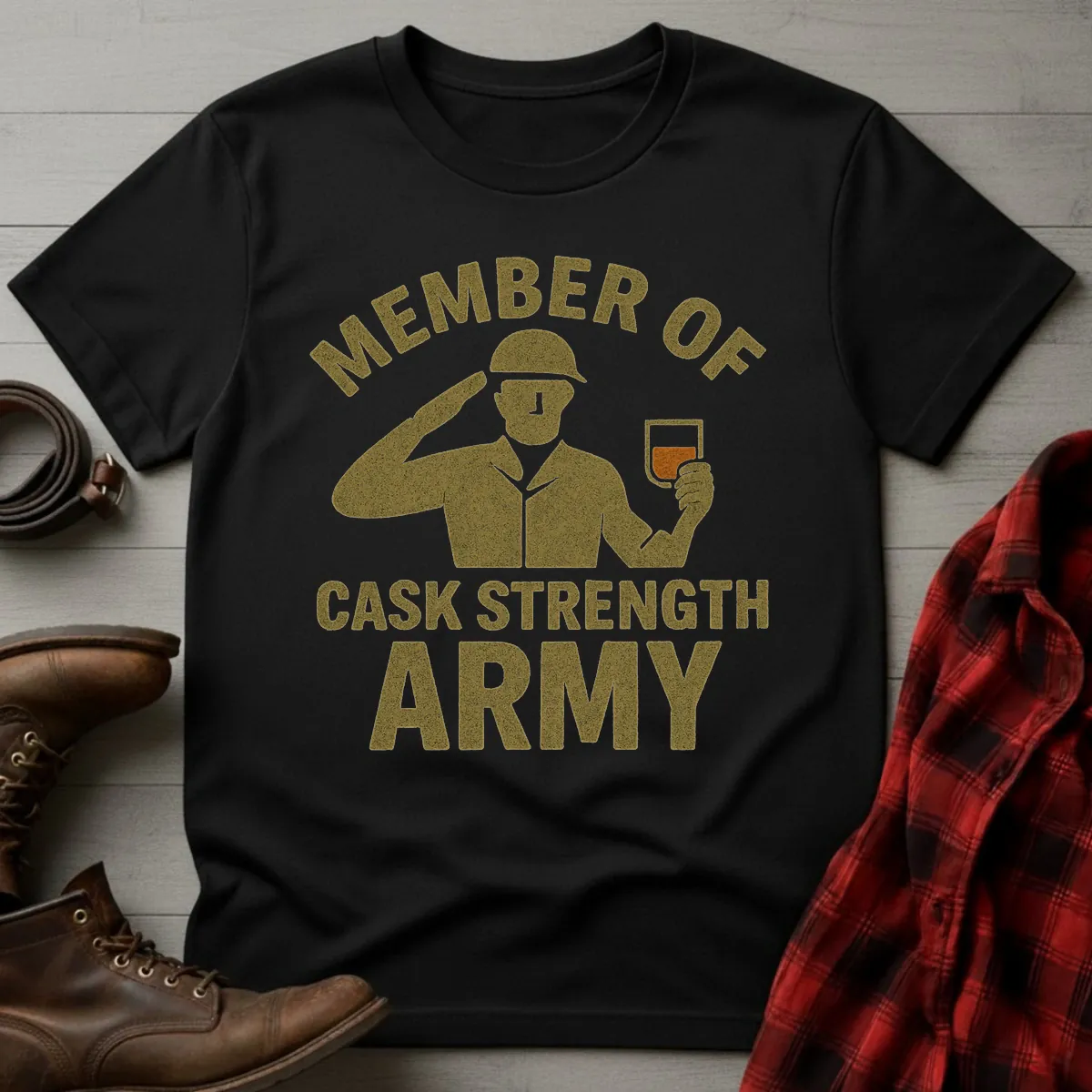Cask Strength Army T-Shirt