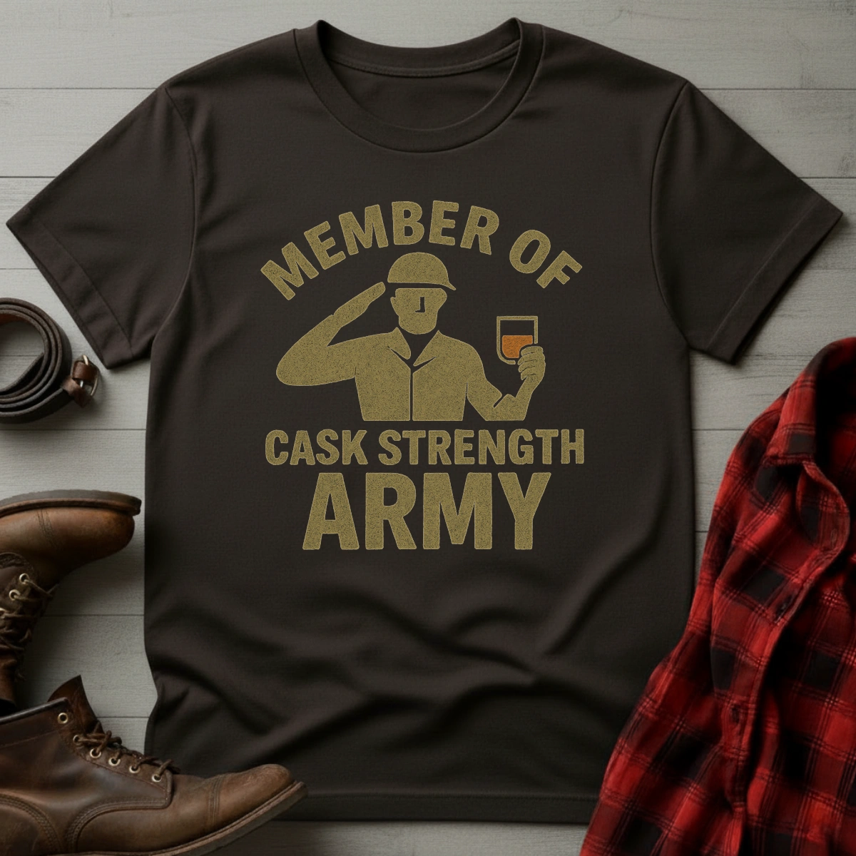 Cask Strength Army T-Shirt