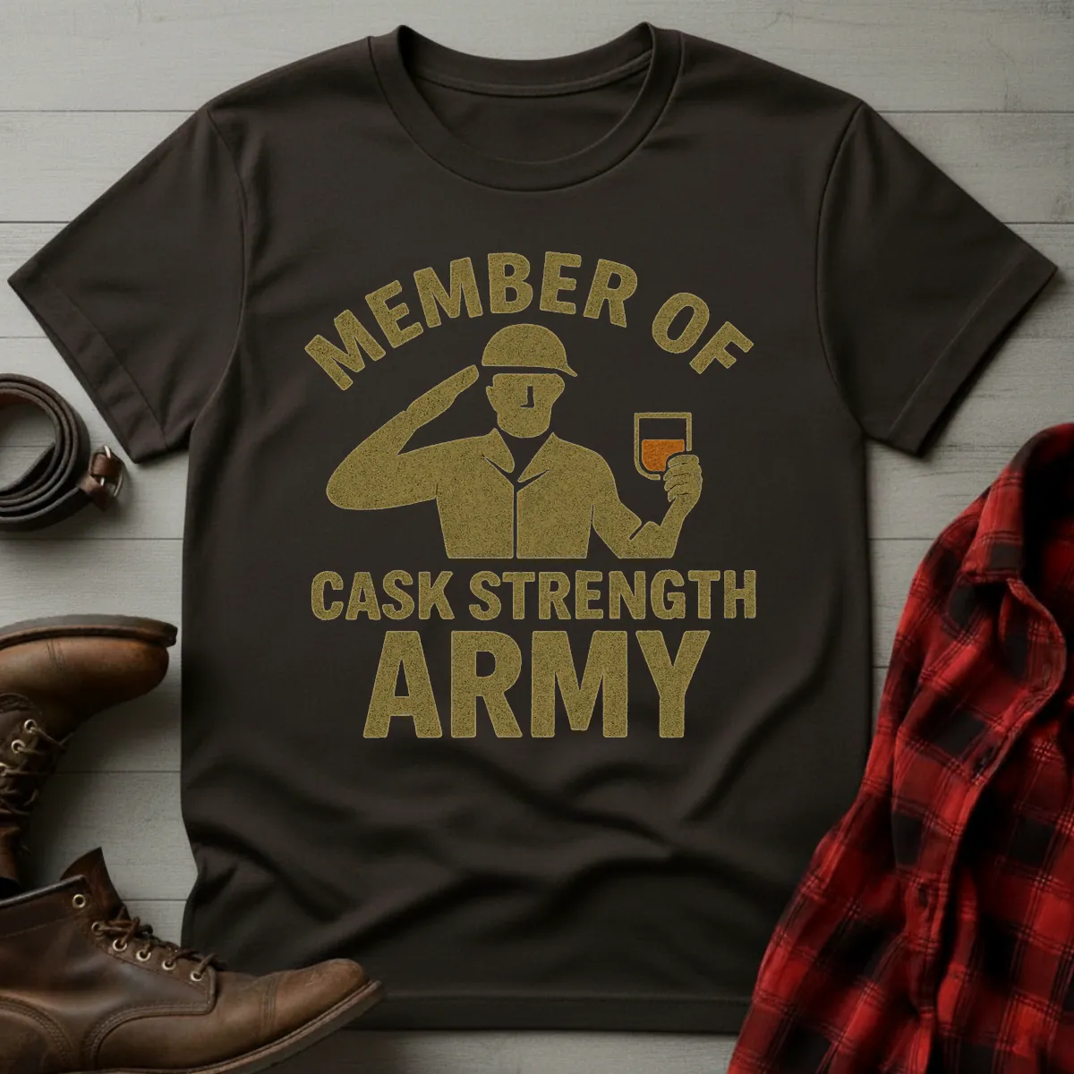 Cask Strength Army T-Shirt