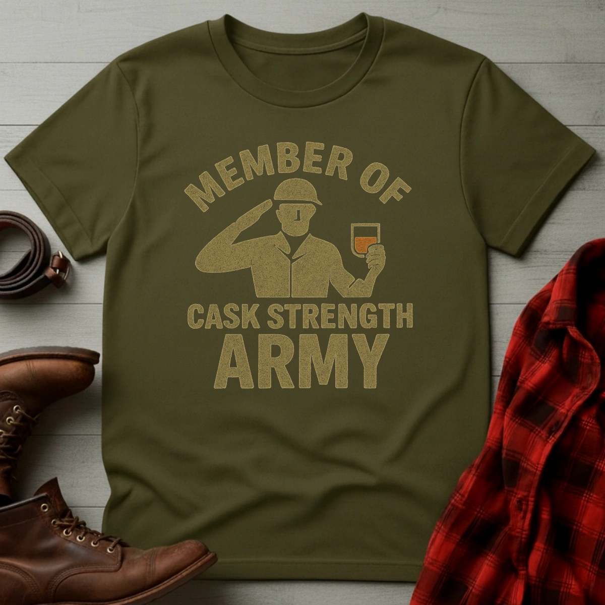 Cask Strength Army T-Shirt