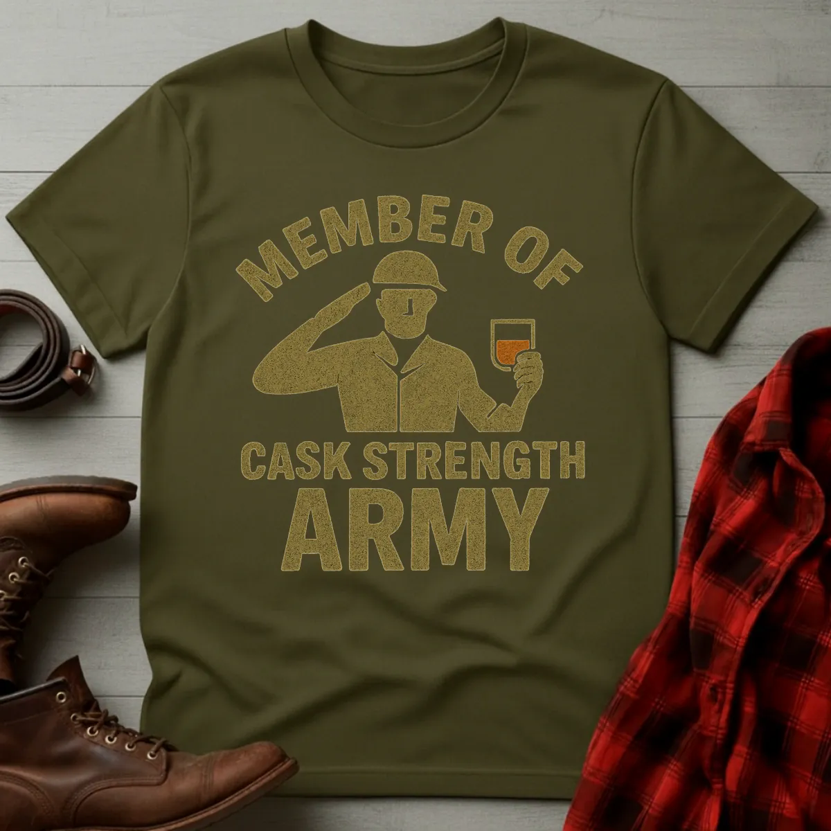 Cask Strength Army T-Shirt