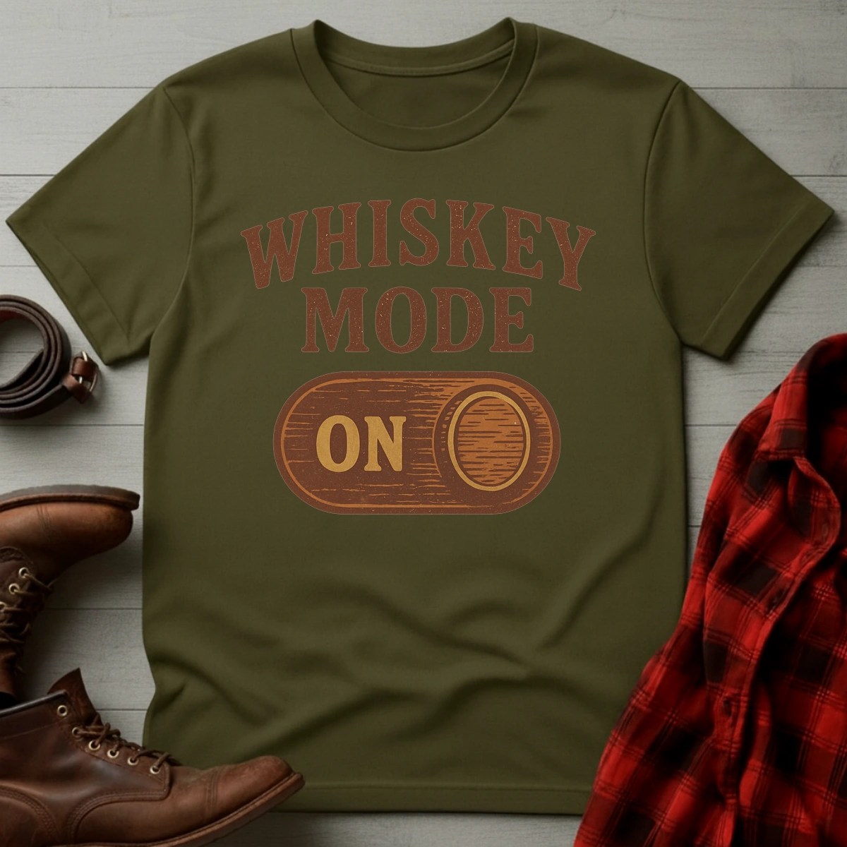 Whiskey Mode On T-Shirt