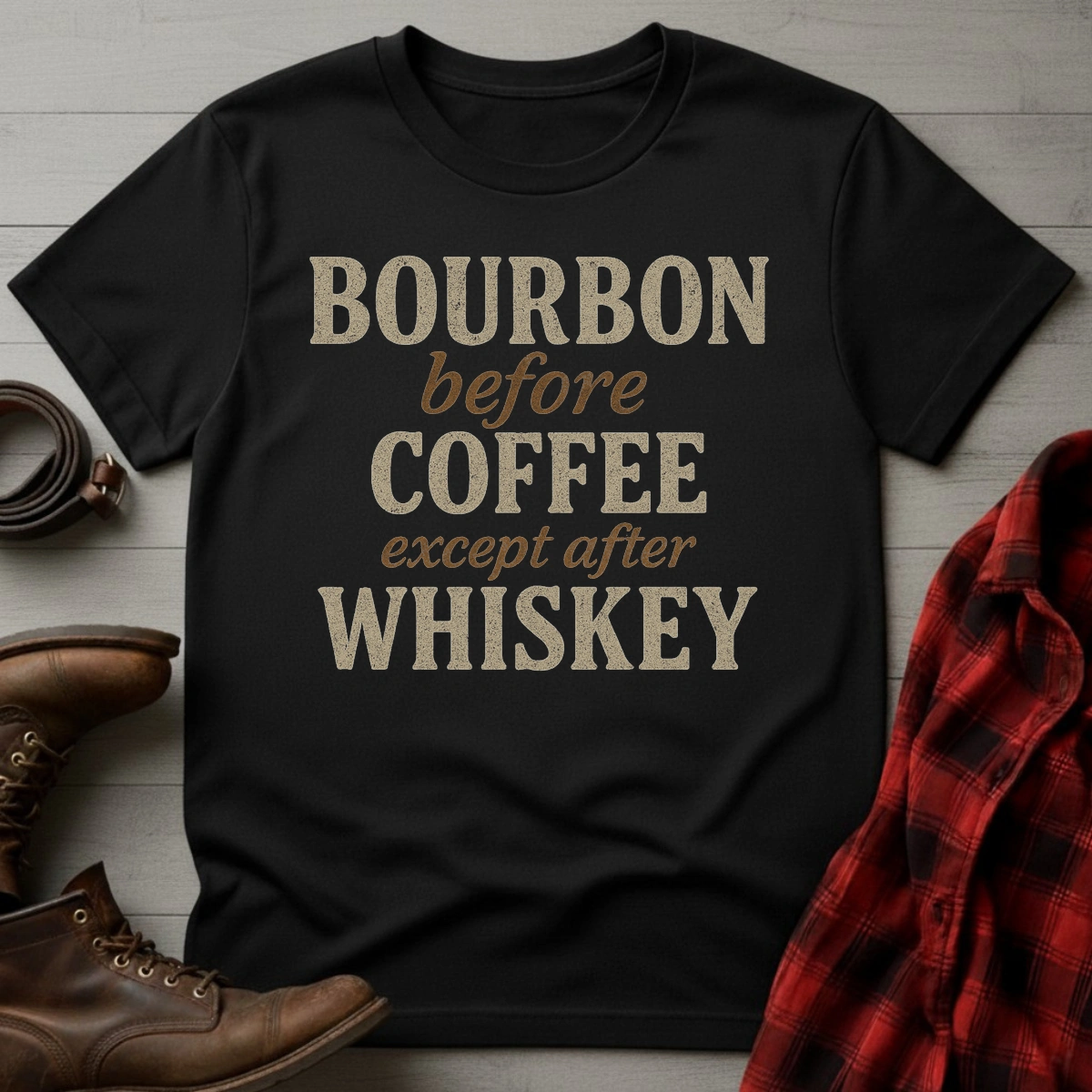 Bourbon Coffee Whiskey T-Shirt