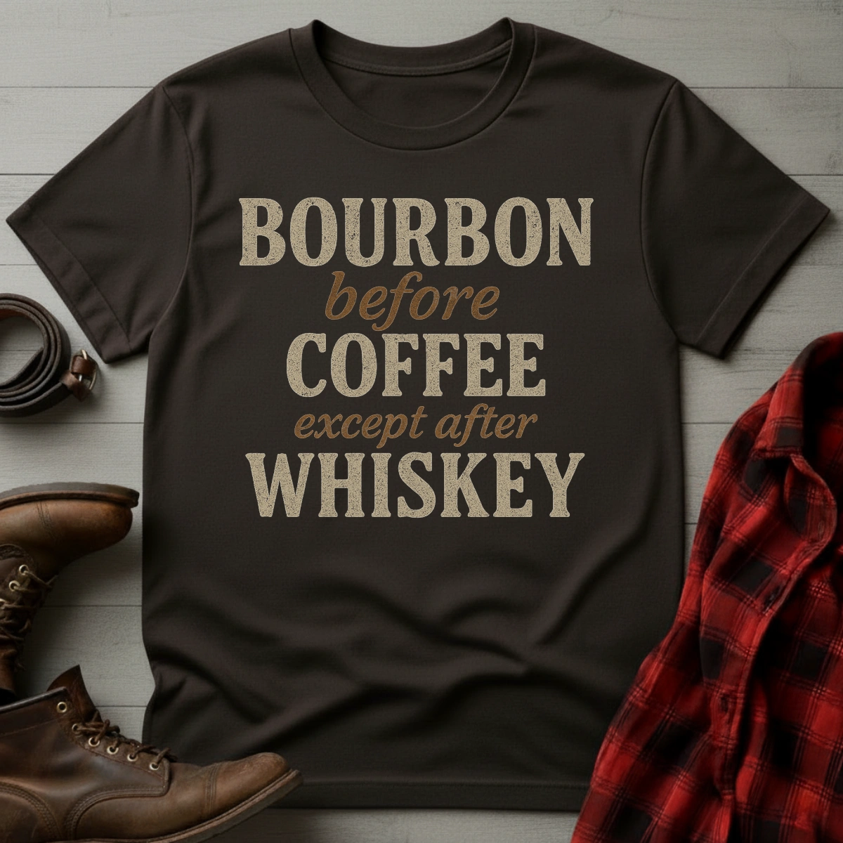 Bourbon Coffee Whiskey T-Shirt