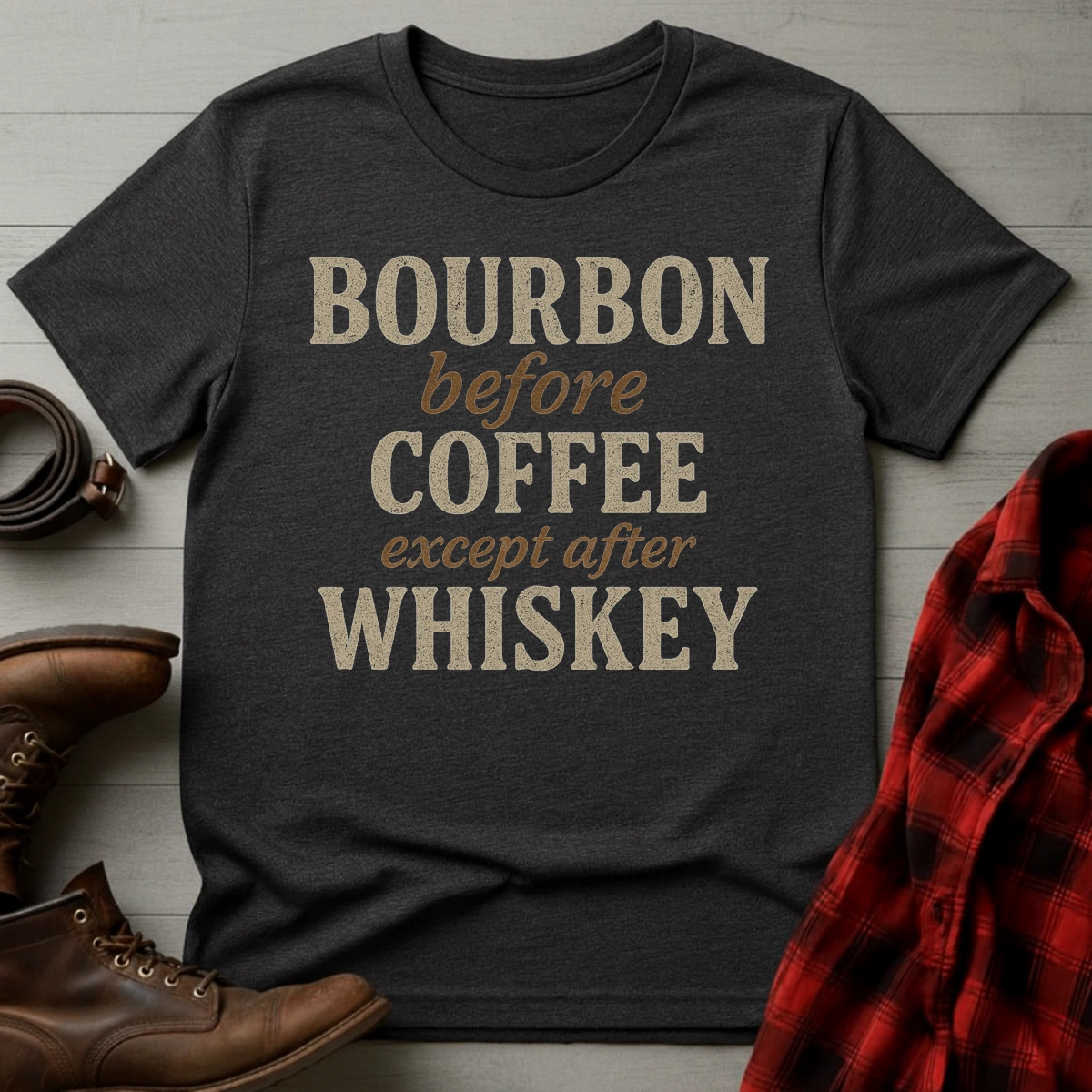 Bourbon Coffee Whiskey T-Shirt