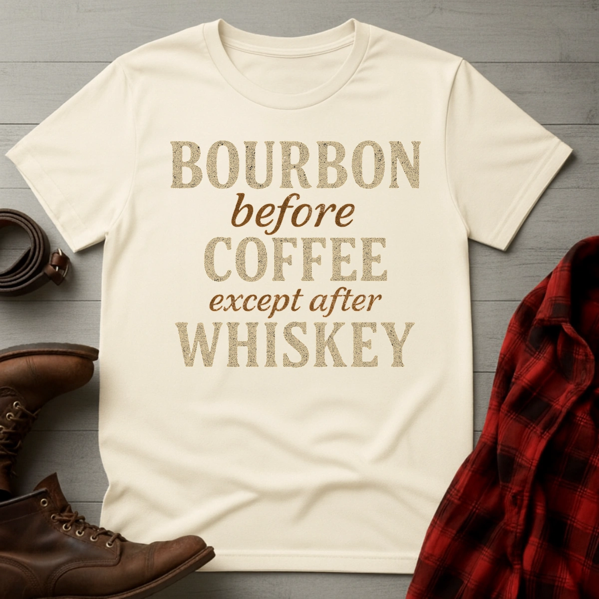 Bourbon Coffee Whiskey T-Shirt