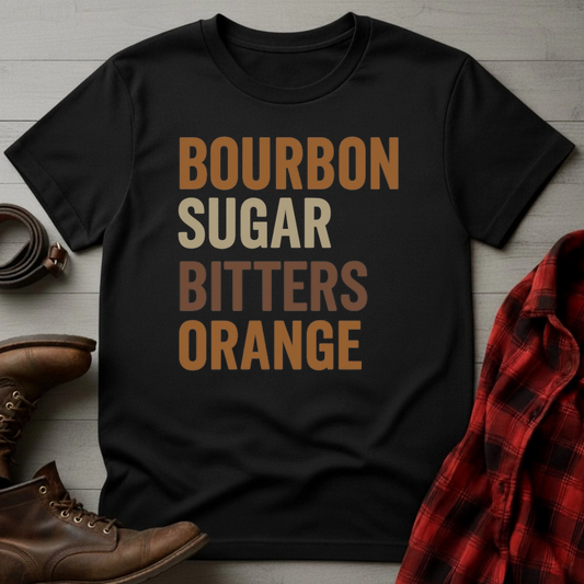 Bourbon Sugar Bitters Orange T-Shirt