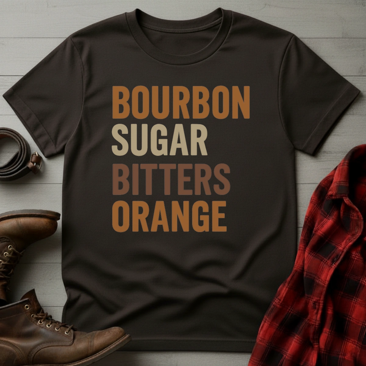 Bourbon Sugar Bitters Orange T-Shirt