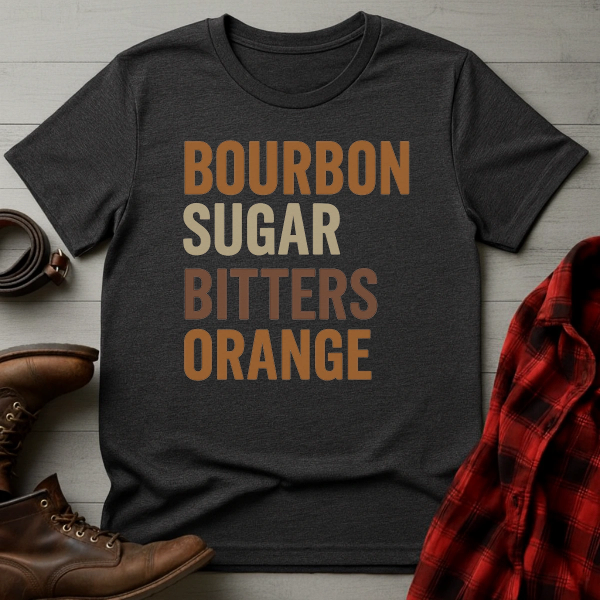 Bourbon Sugar Bitters Orange T-Shirt