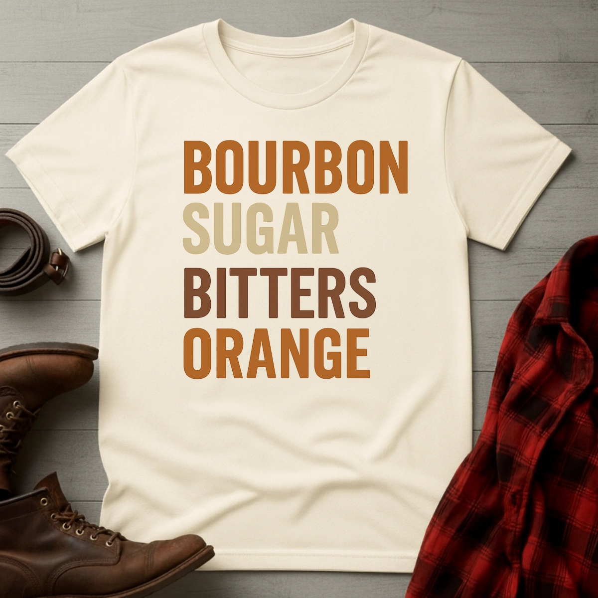 Bourbon Sugar Bitters Orange T-Shirt
